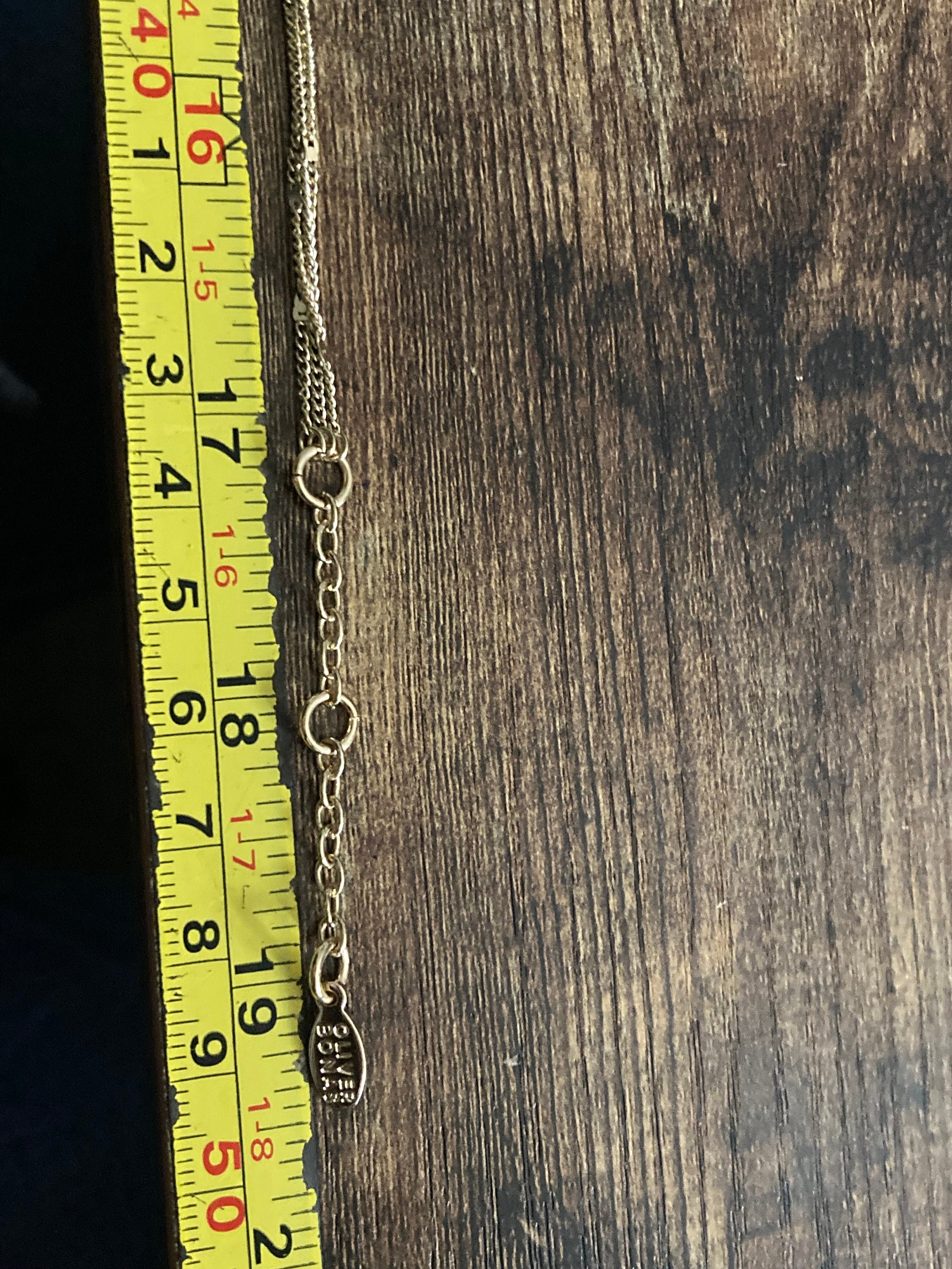 SOLIEL for Oliver Bonas gold plated pearl and topaz chain necklace