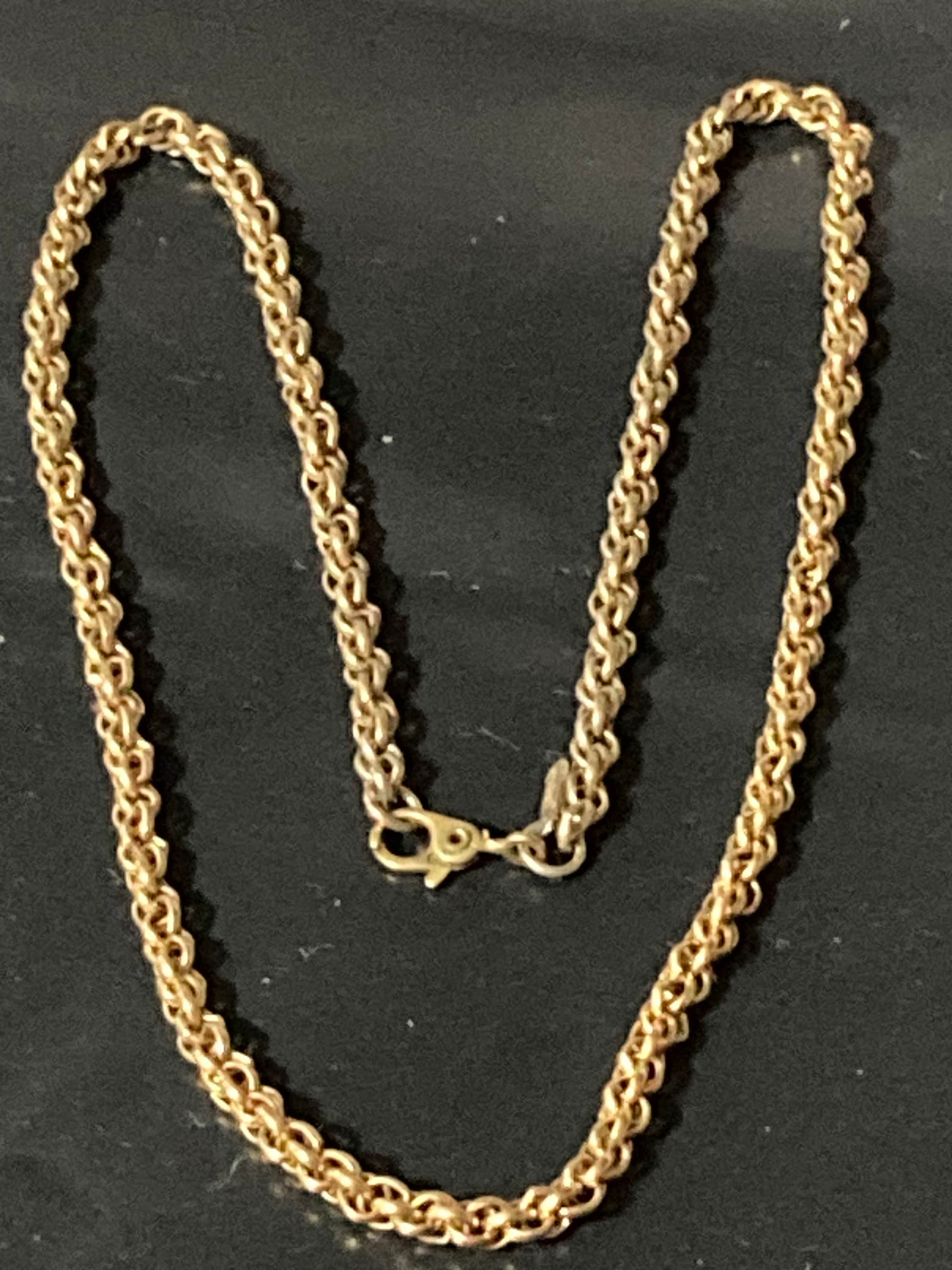 signed MONET 41cm short gold plated rope chain layering necklace
