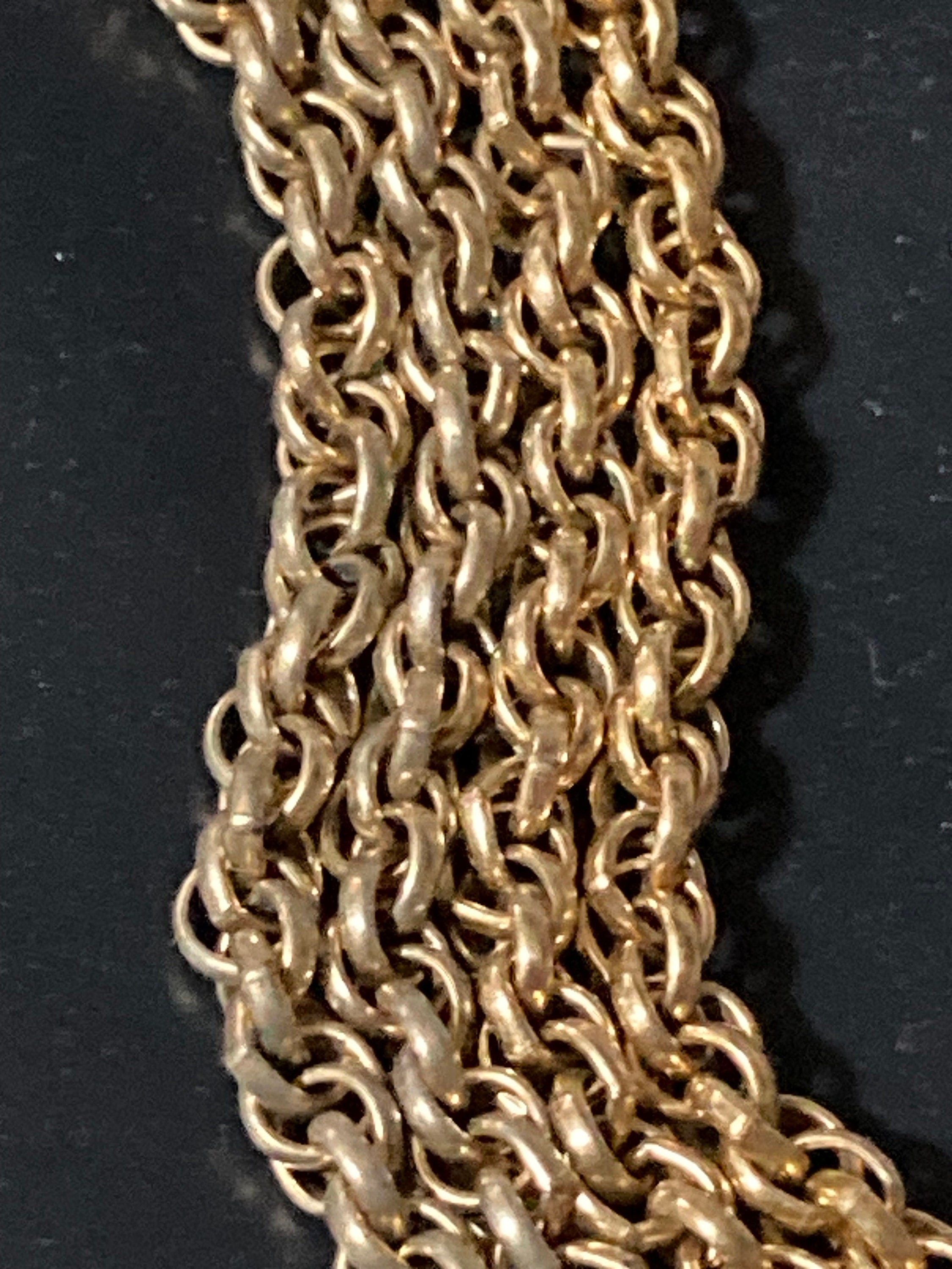 Short gold rope discount chain
