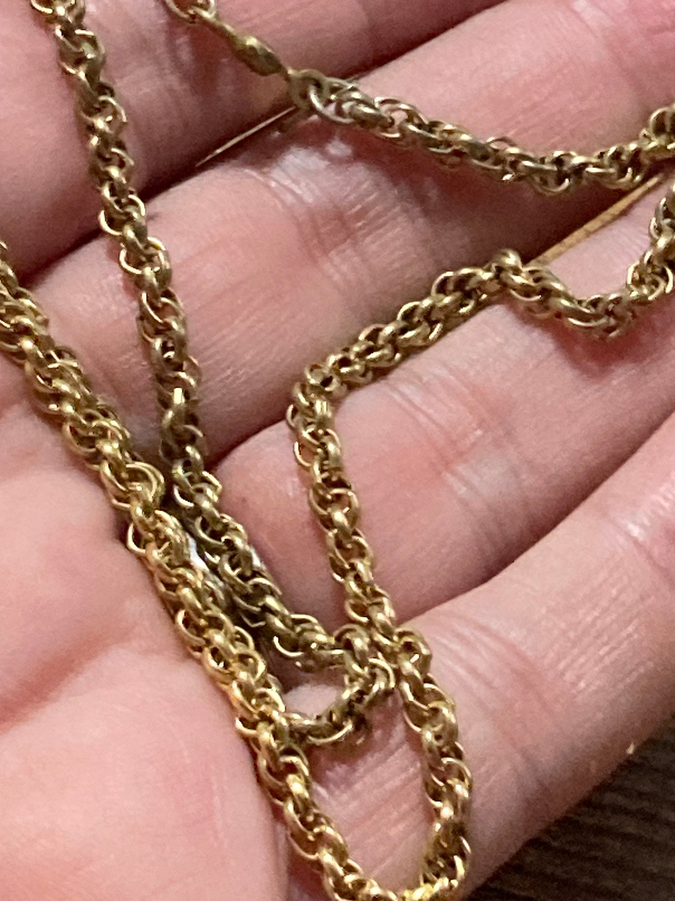signed MONET 41cm short gold plated rope chain layering necklace