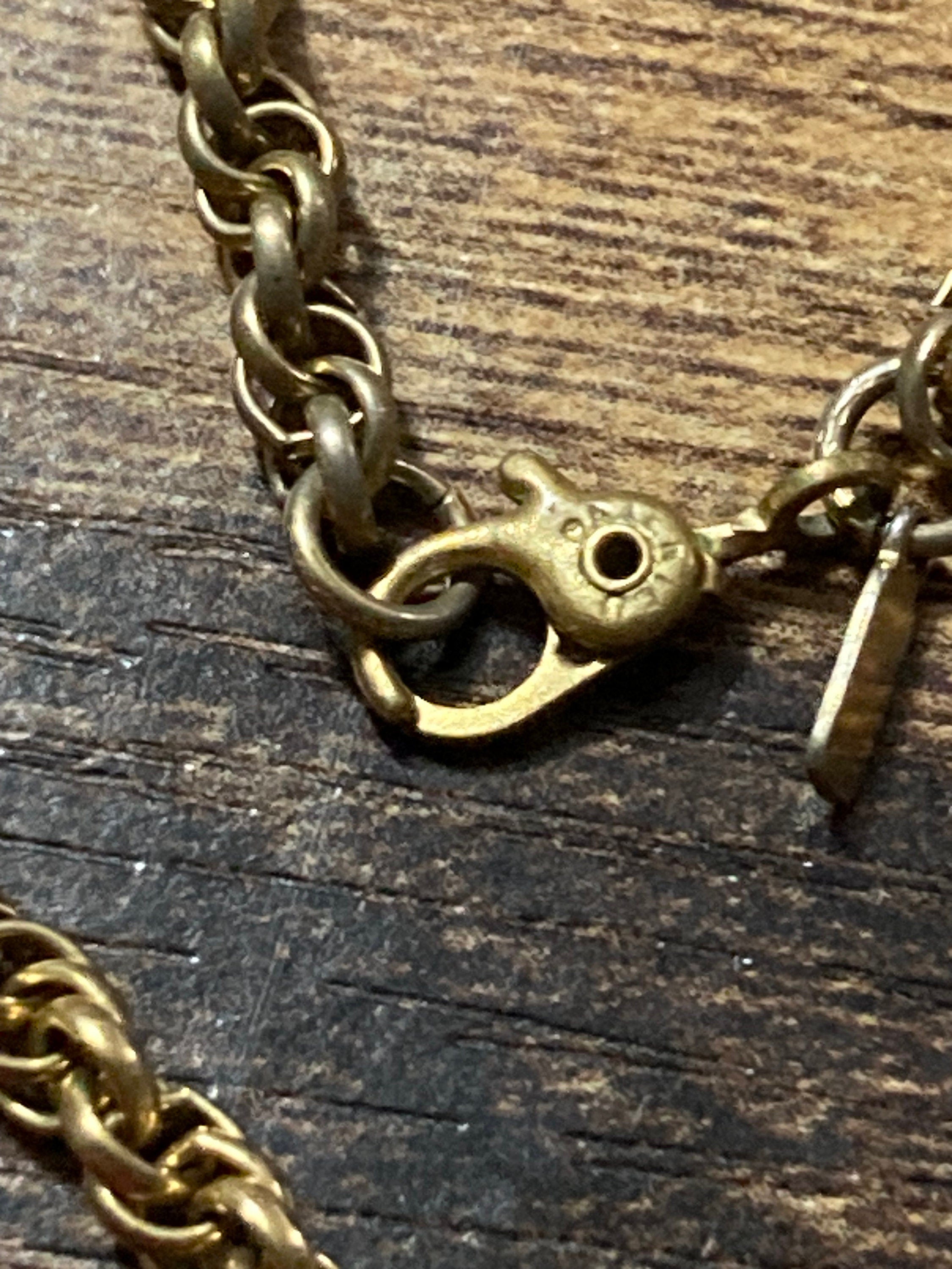 signed MONET 41cm short gold plated rope chain layering necklace