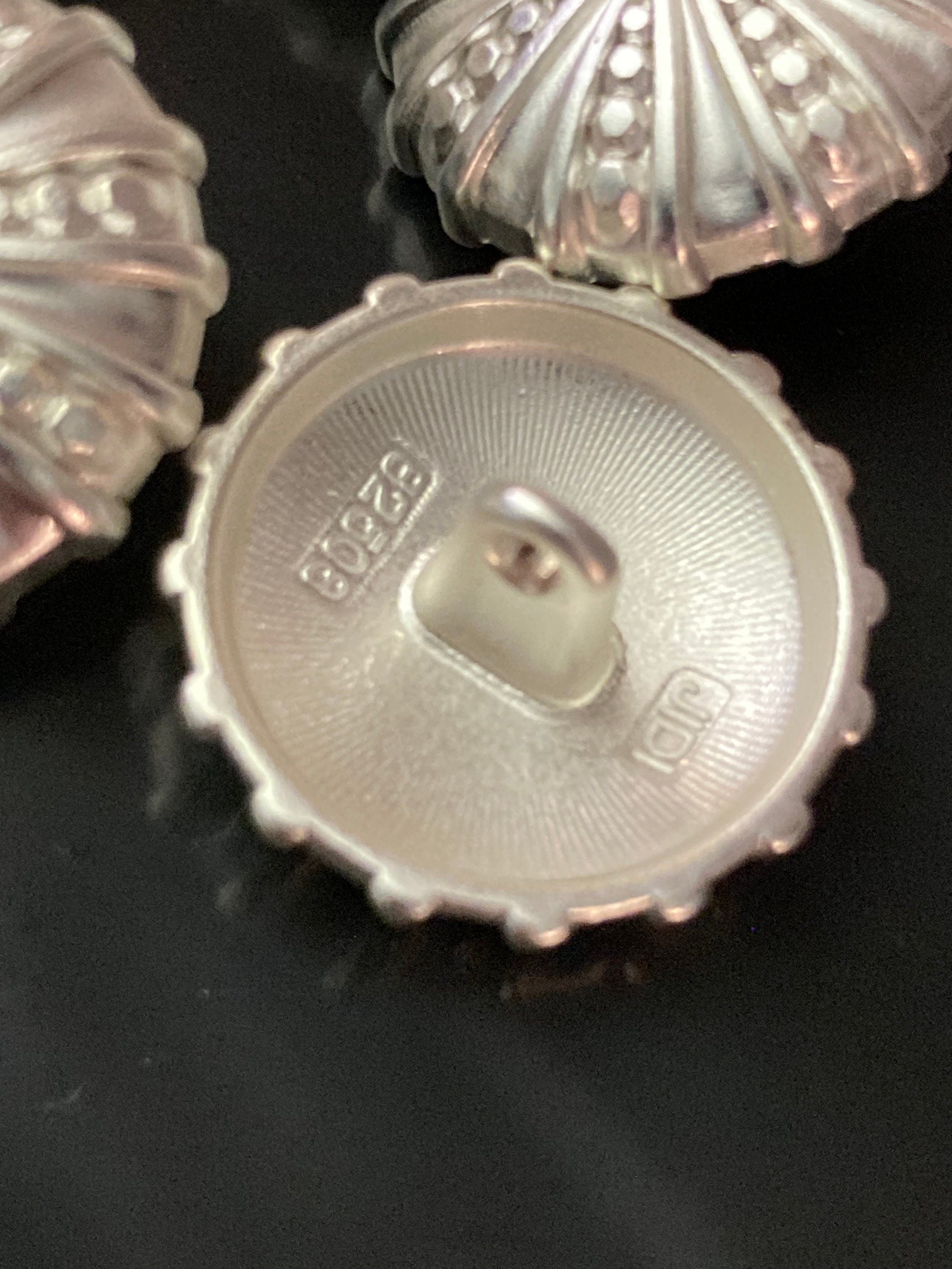 Pack 5 20mm Matt silver tone Sea urchin nautical buttons with metal shank