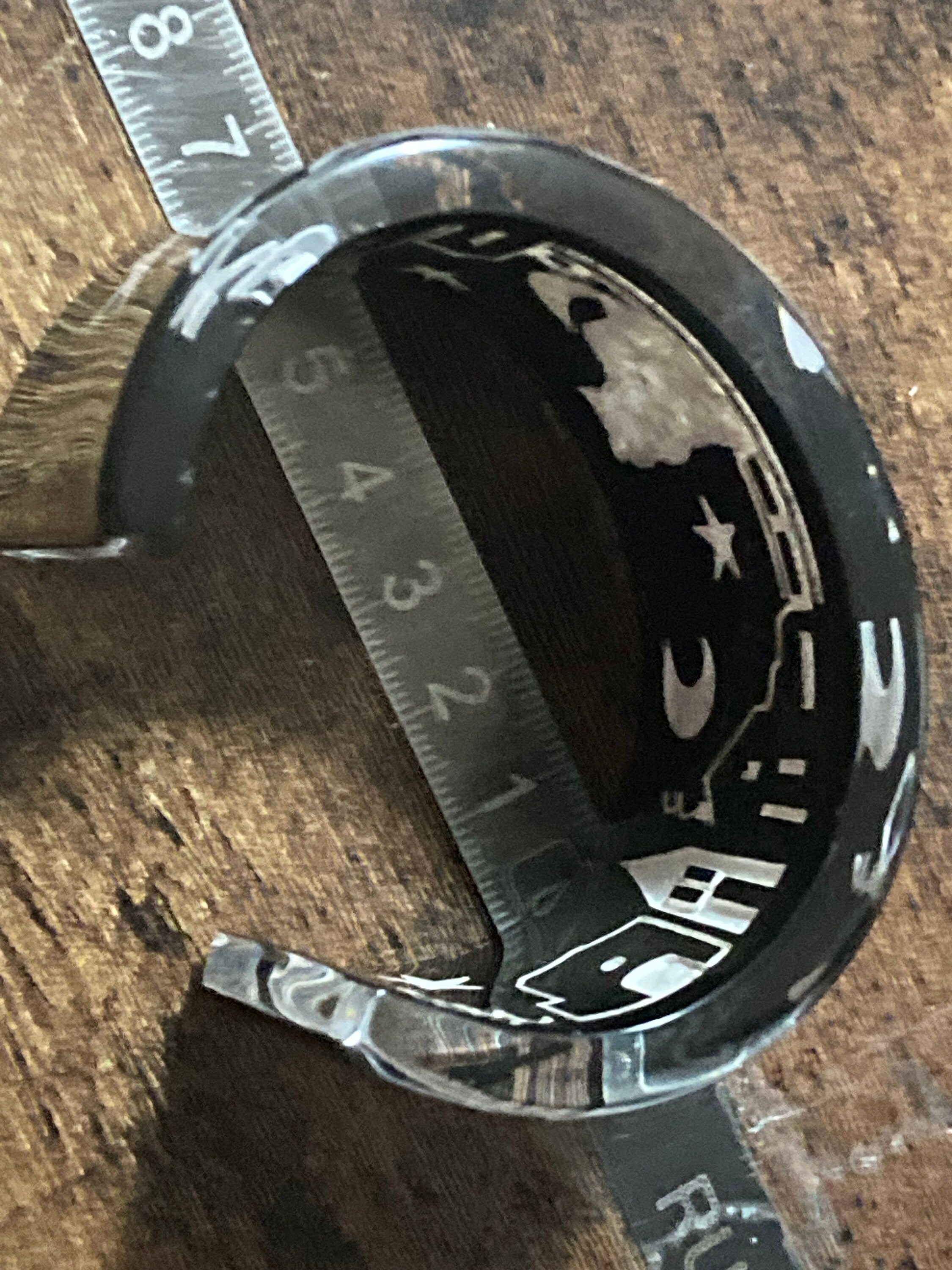 Vintage JMP night cat Jean Marie Poinot designer acrylic black and white cats bangle