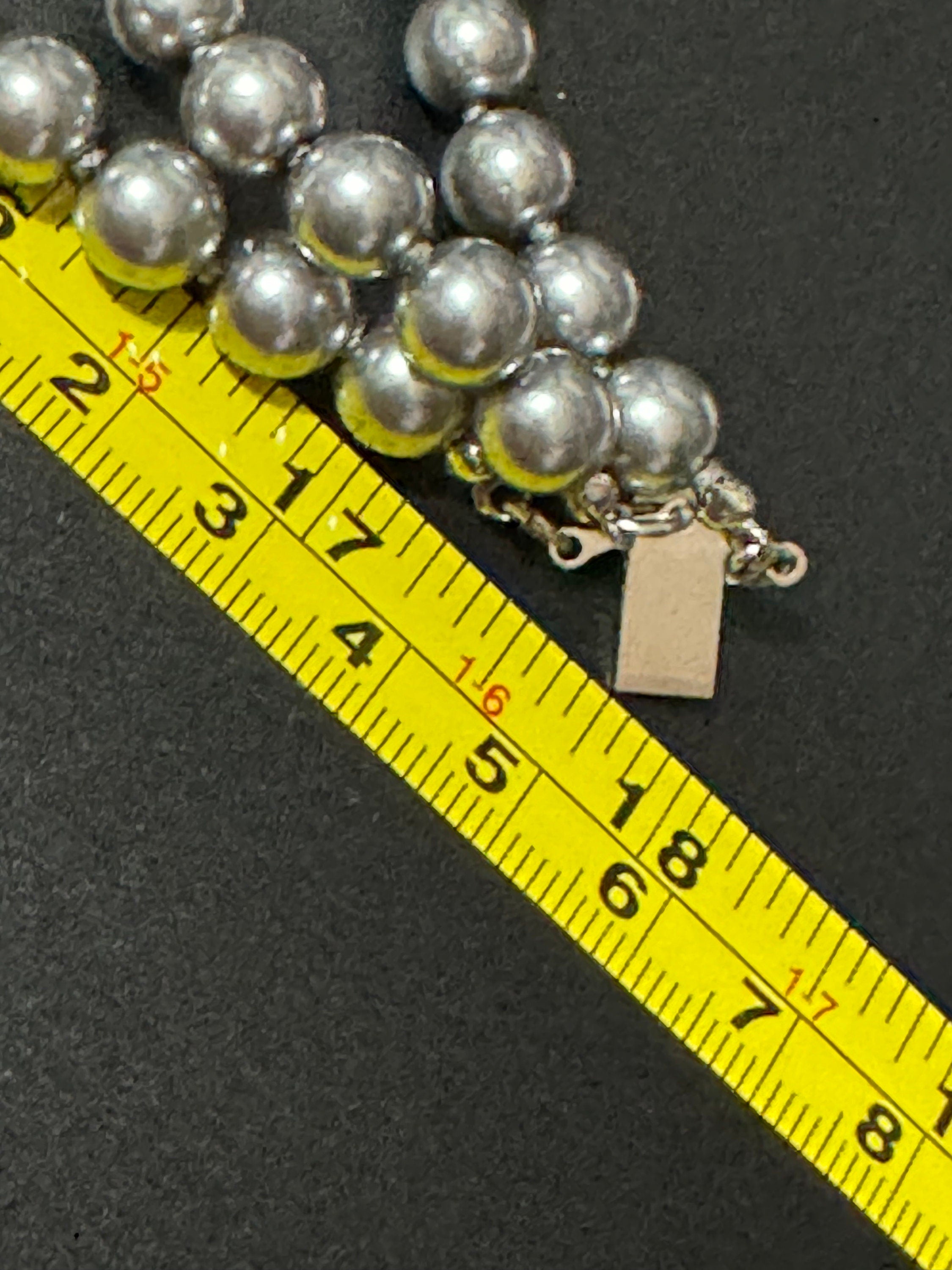 JBK Camrose & Kross Grey Pearl Multi Strand Necklace
