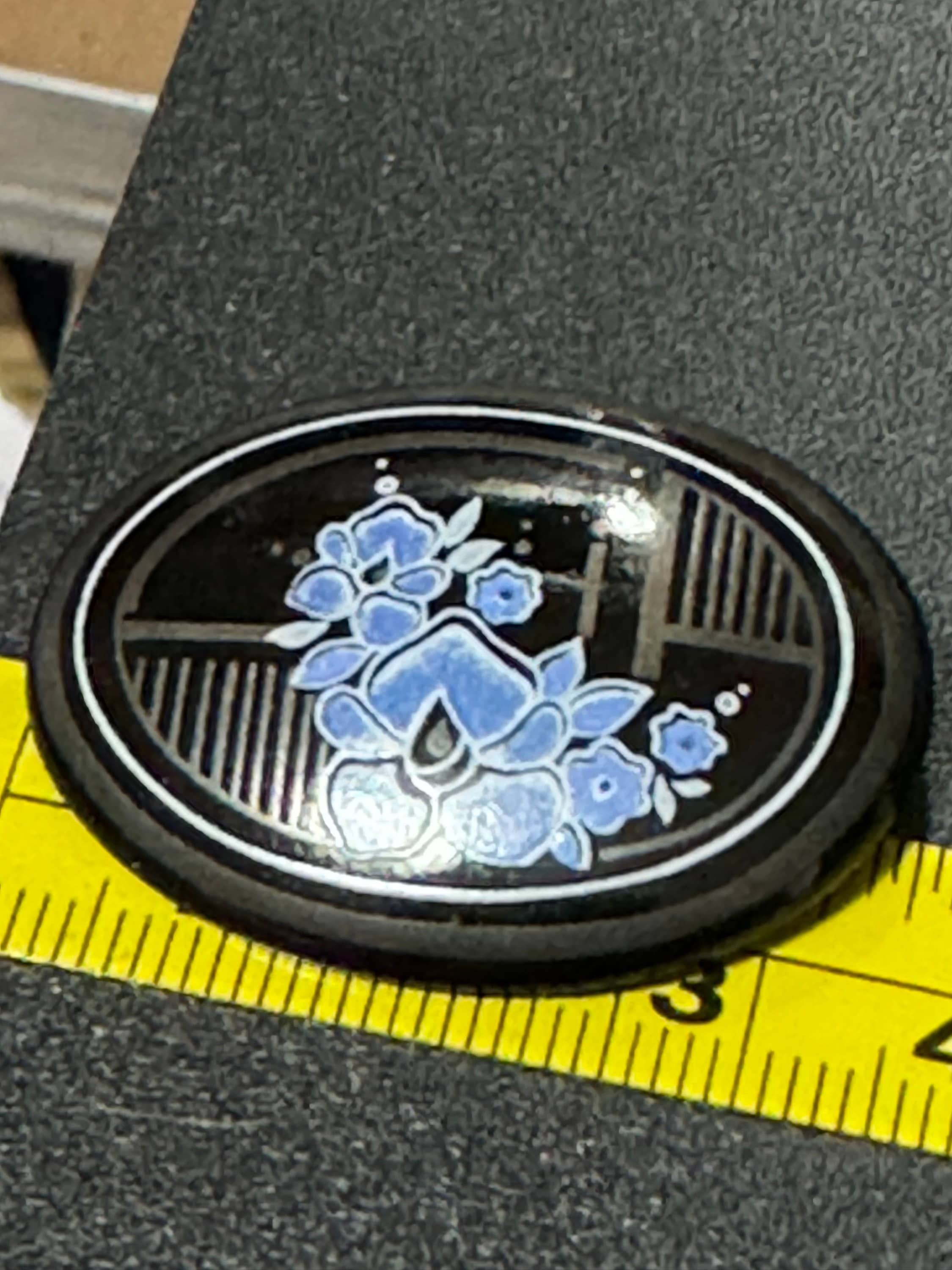 Vintage Michaela Frey Enamel Floral Brooch - Austrian Antique Style