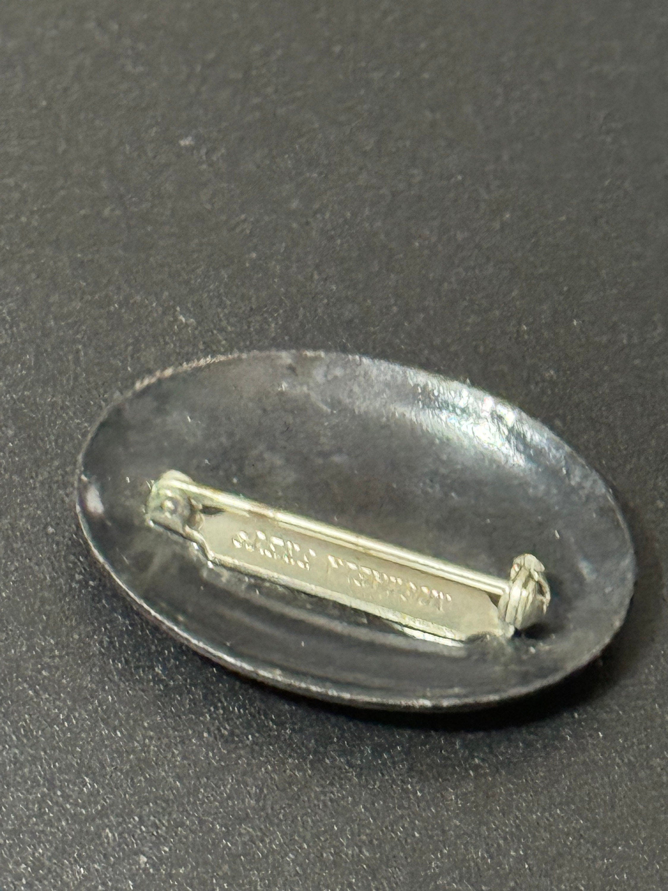 Vintage Michaela Frey Enamel Floral Brooch - Austrian Antique Style