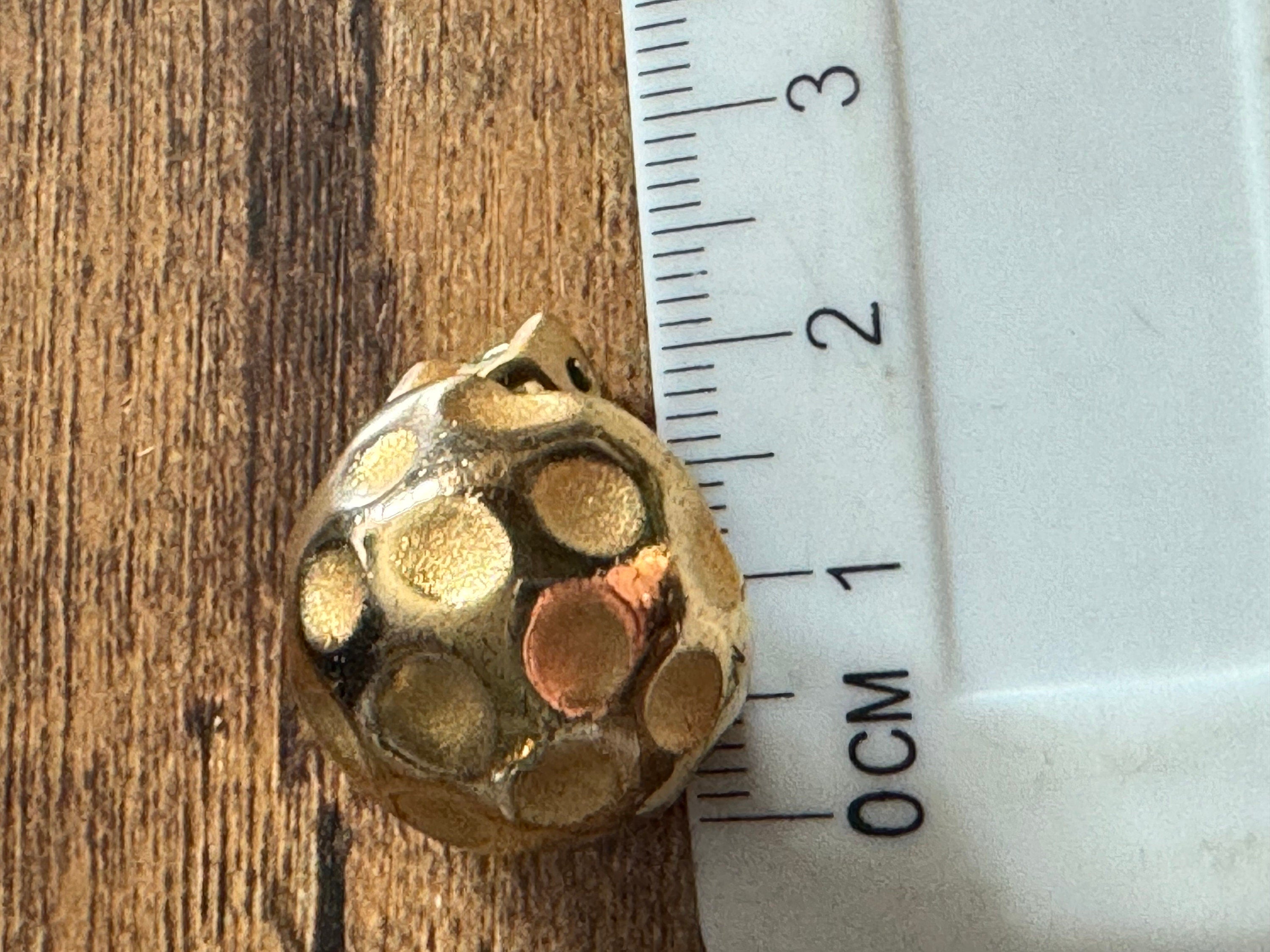 Signed vendome designer gold tone domed modernist Clip On Earrings