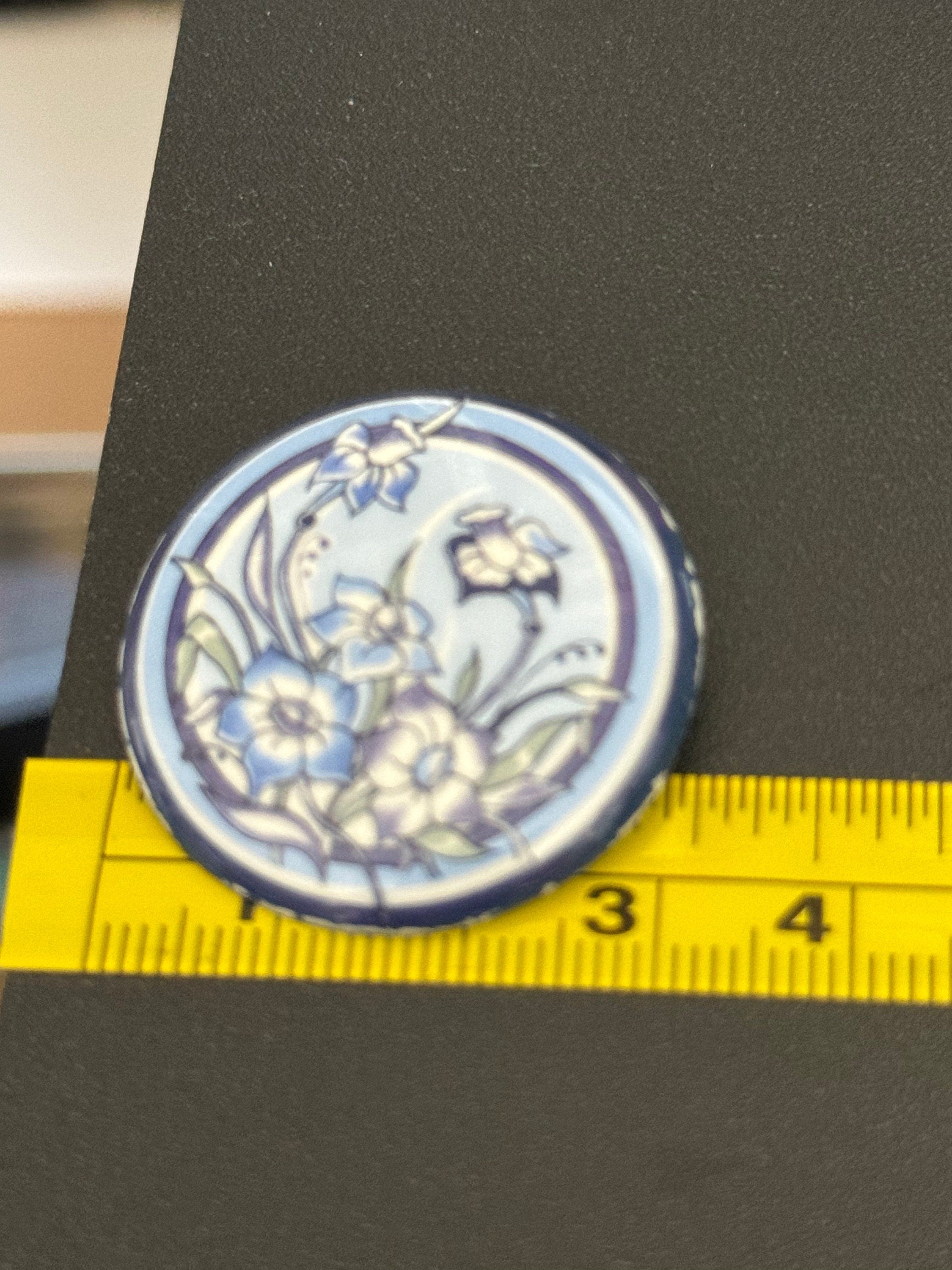 Vintage Michaela Frey Austrian Enamel Floral Brooch