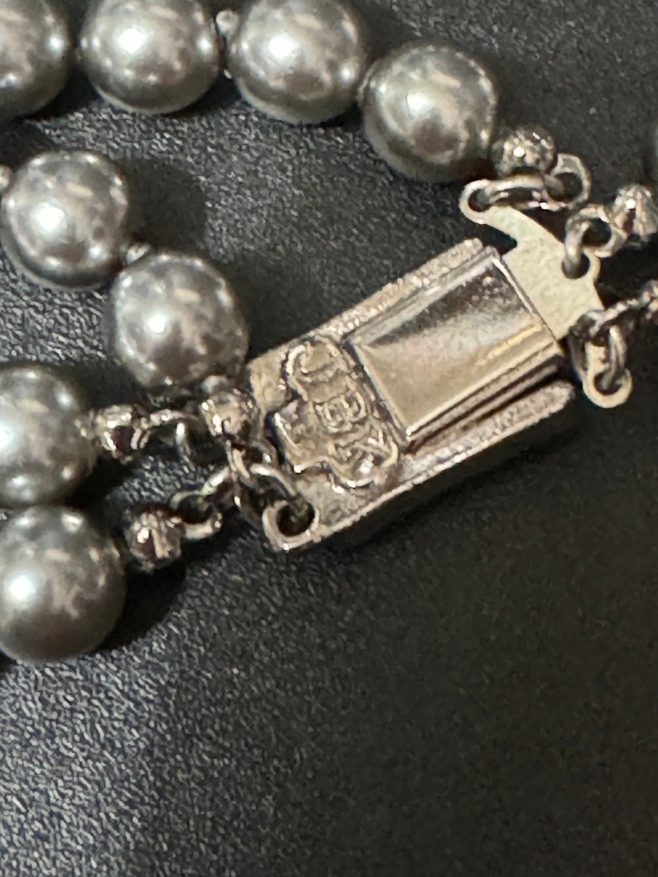 JBK Camrose & Kross Grey Pearl Multi Strand Necklace