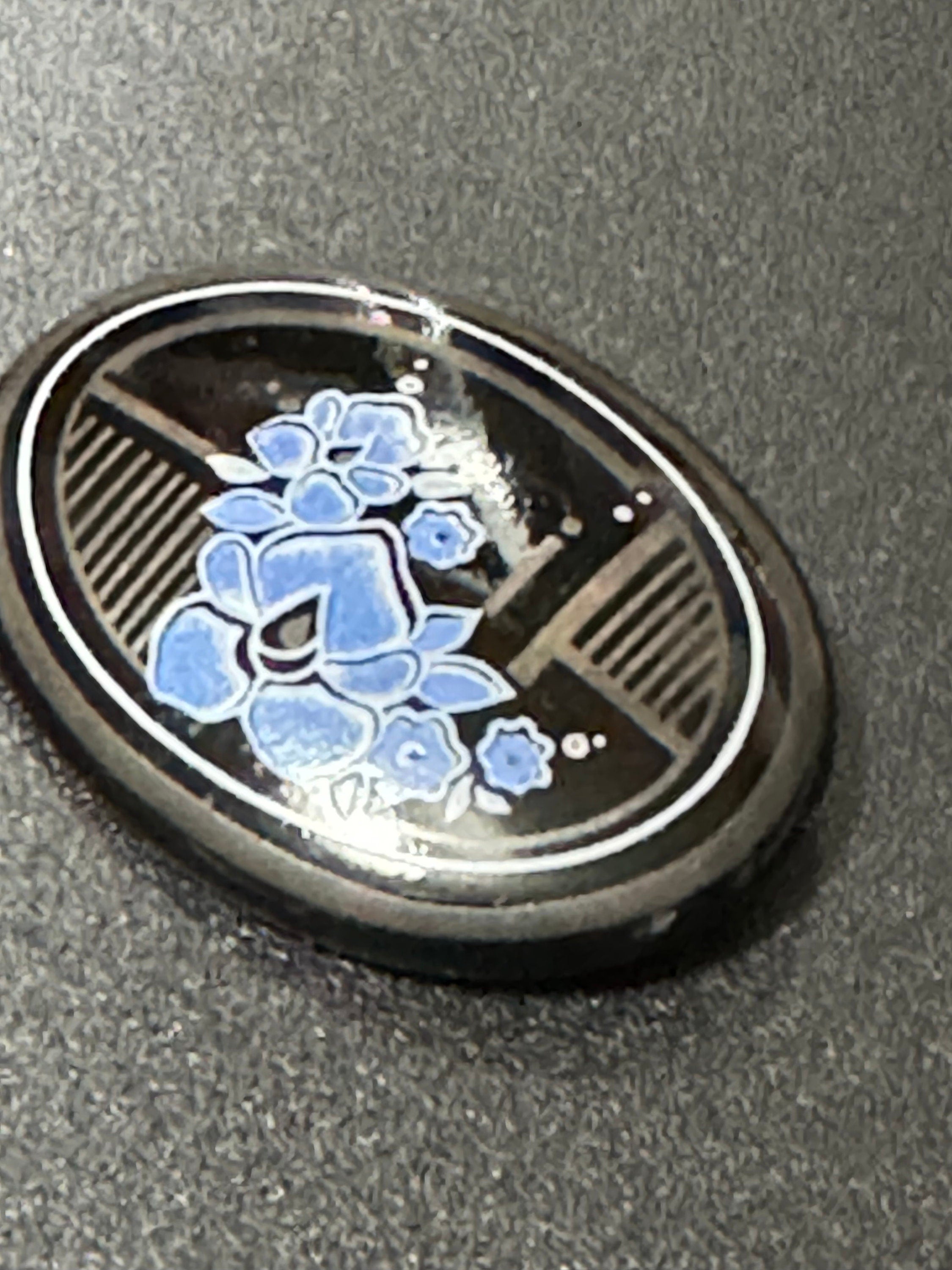 Vintage Michaela Frey Enamel Floral Brooch - Austrian Antique Style