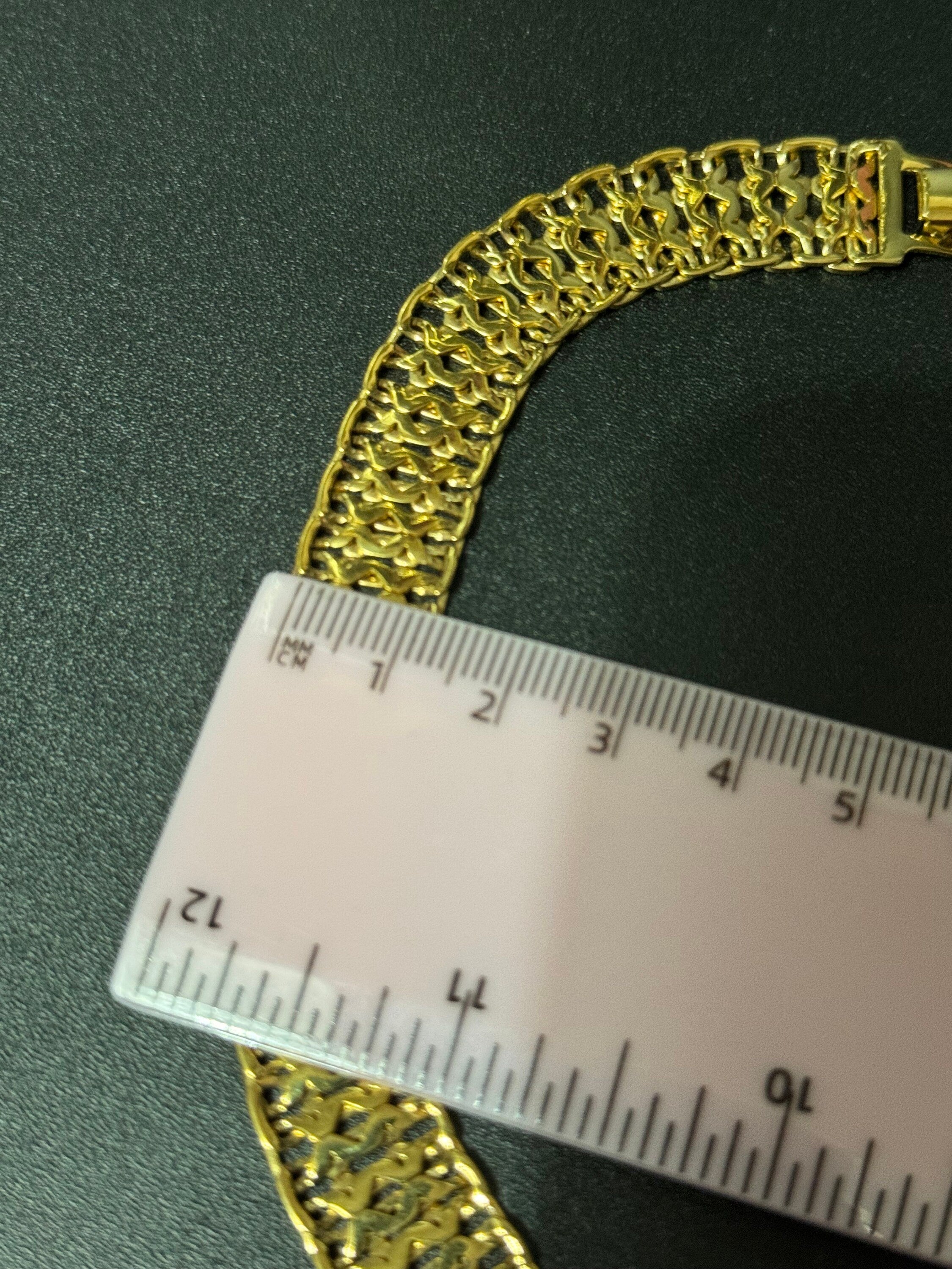 MONET open work choker, gold tone signed necklace