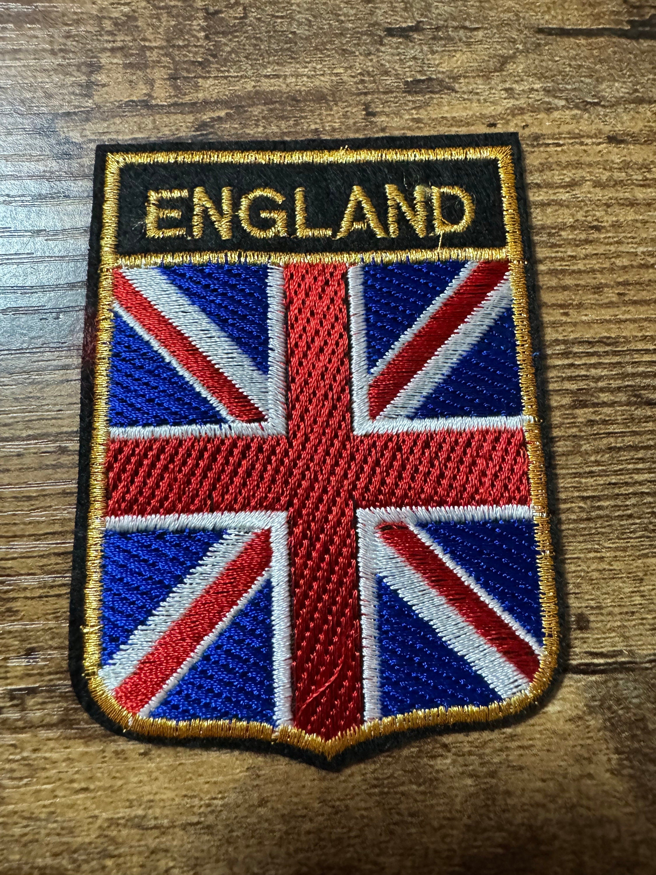Large Union Jack Patch: England Flag Iron On Appliqué (6.5 x 9cm)