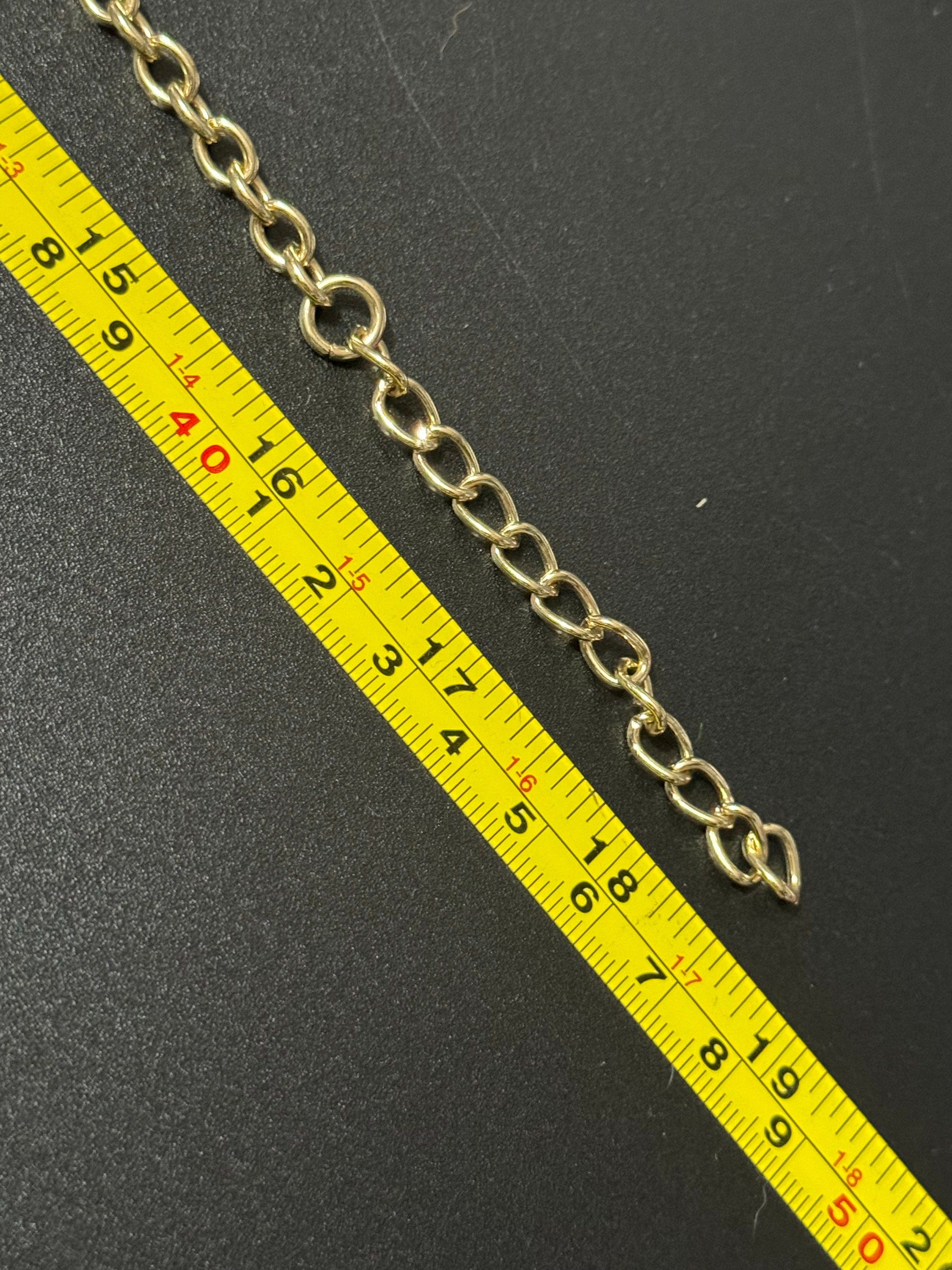 Retro gold tone wide chunky choker Cable chain bib necklace waterfall multi strand  1980s 1990s