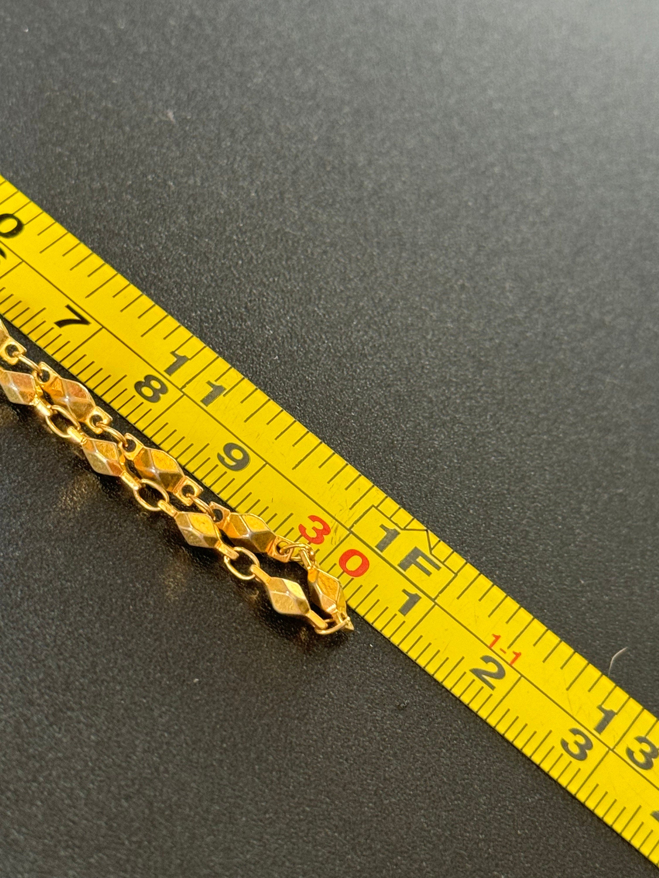 Signed Napier 60cm Vintage gold fancy link chain necklace