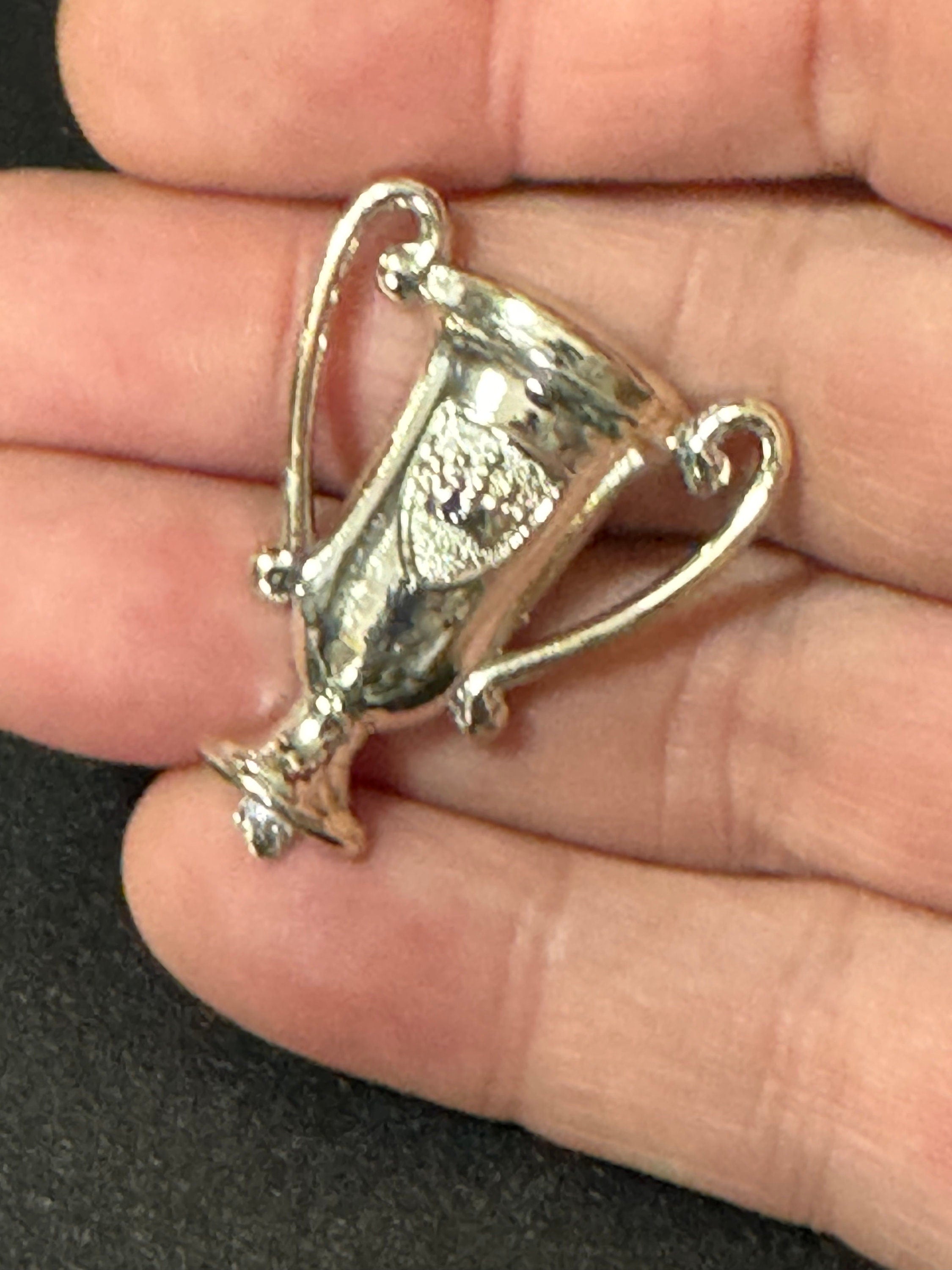 Vintage traditional winners sports cup trophy celebration cake topper decoration