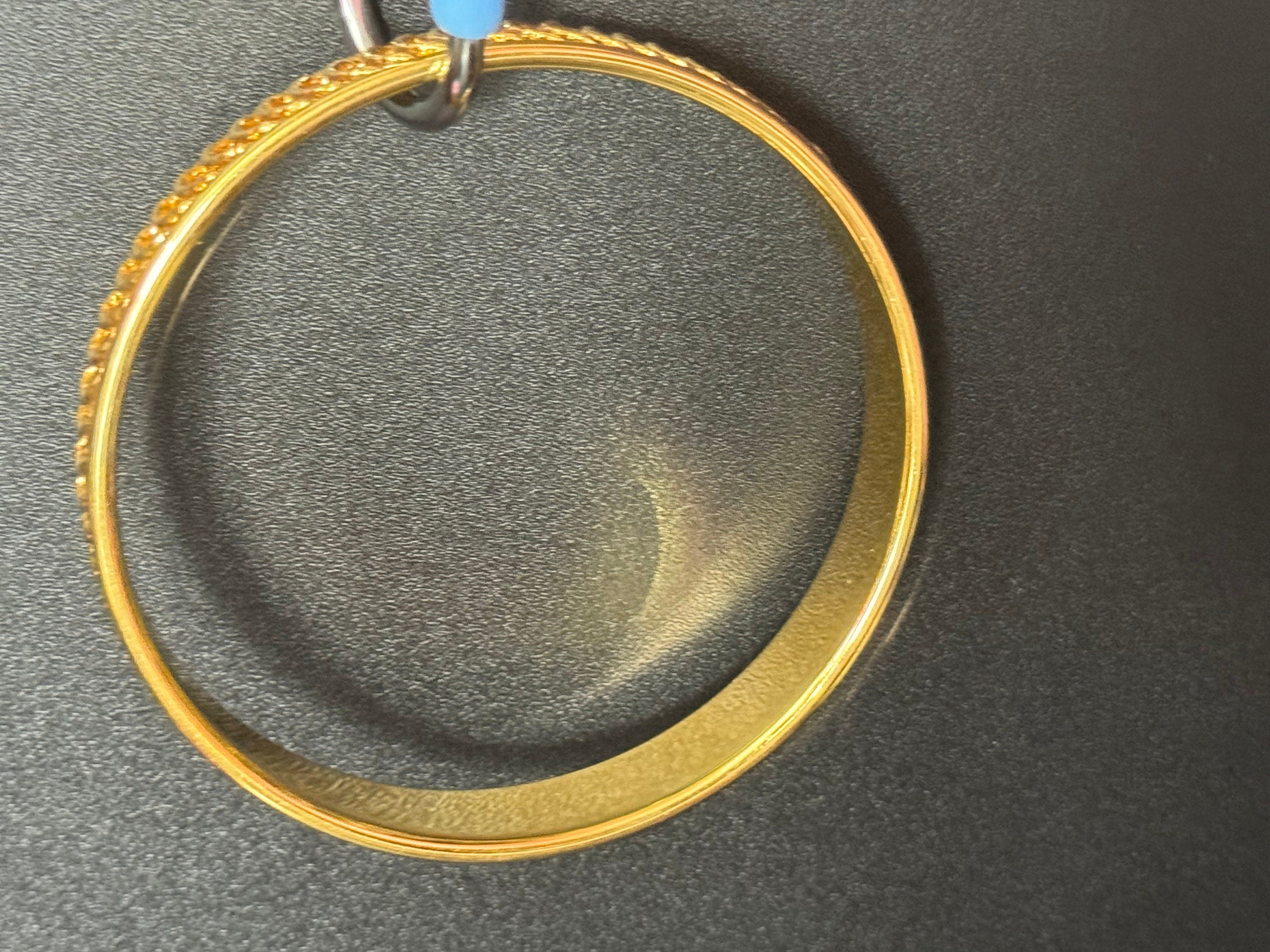 Vintage Italian MILOR Bronze gold plated  high end bangle 12mm wide