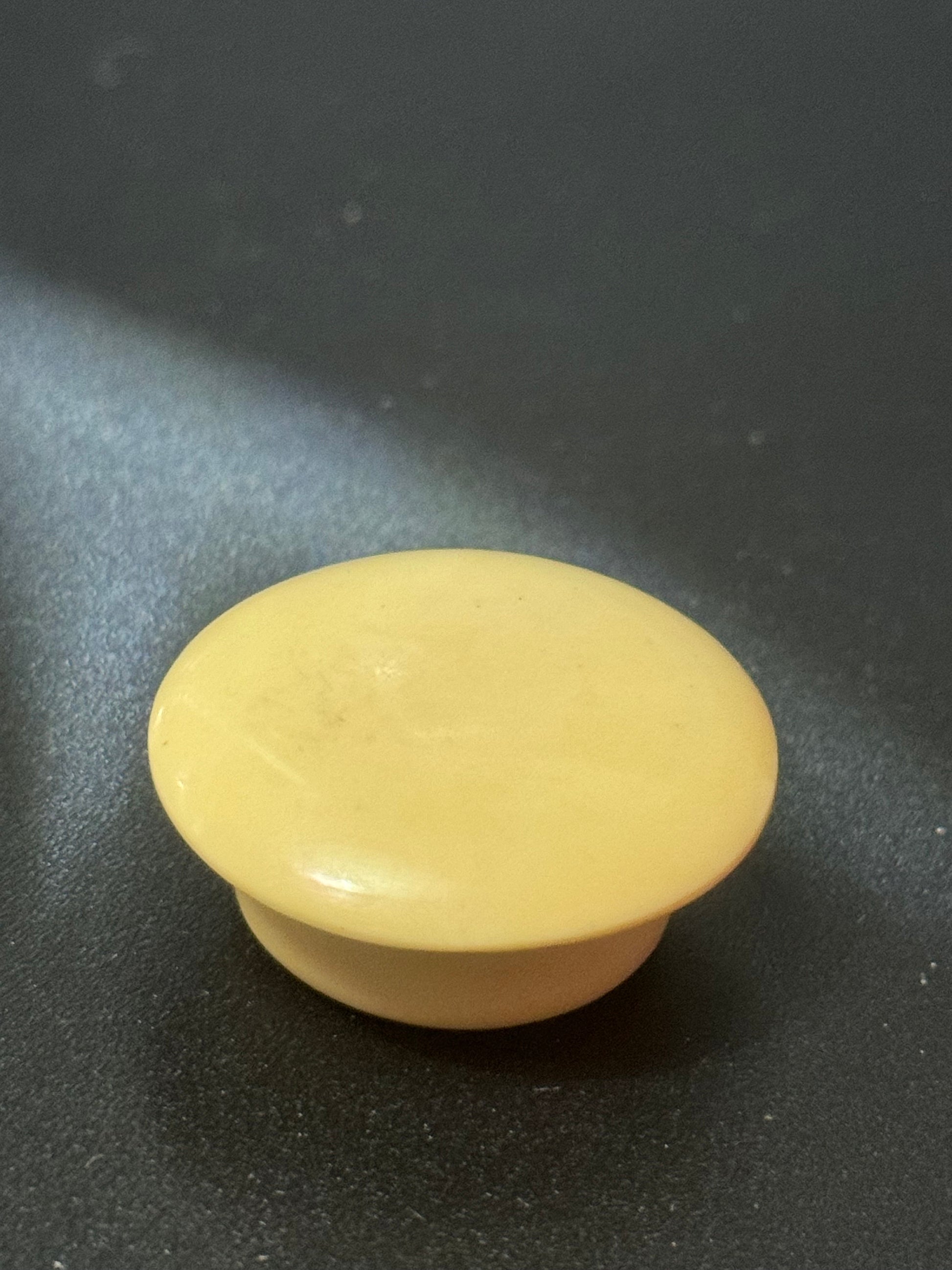 Antique vintage Threaded patch or pill pot box early plastic celluloid