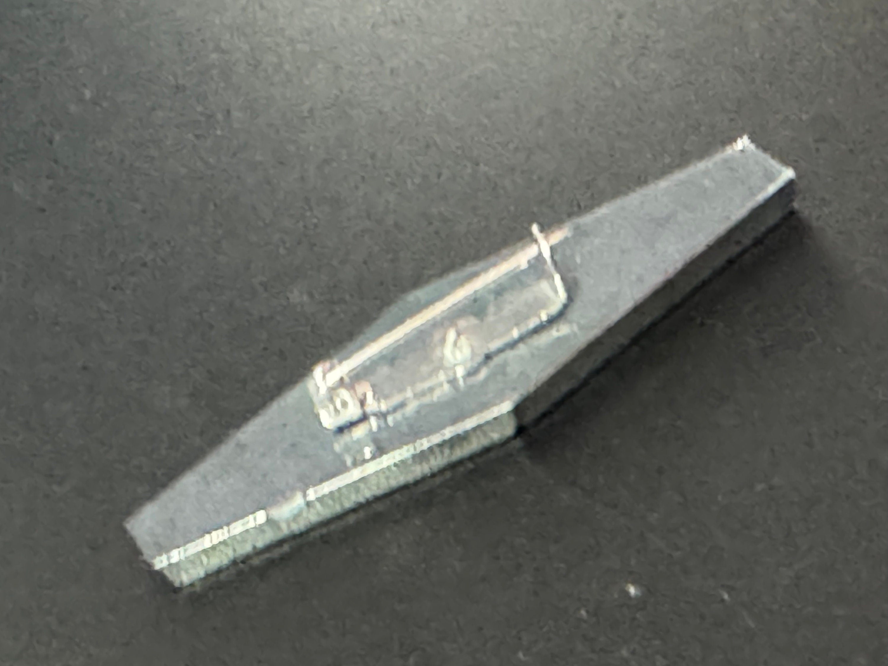 Vintage Art Deco Brooch: French Celluloid Plastic Pin, 1960s Style