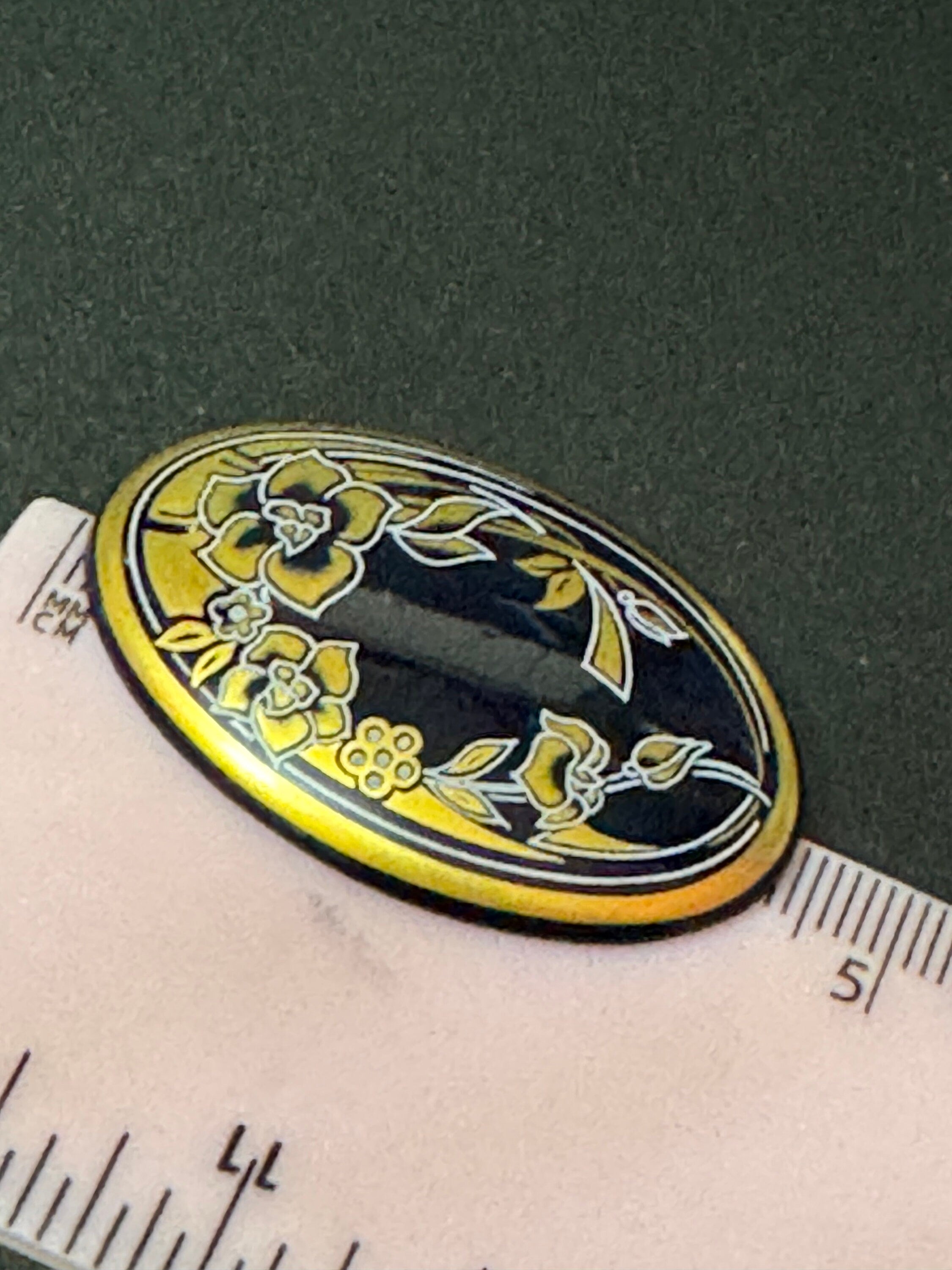 Vintage Michaela Frey Enamel Brooch: Austrian Floral Design