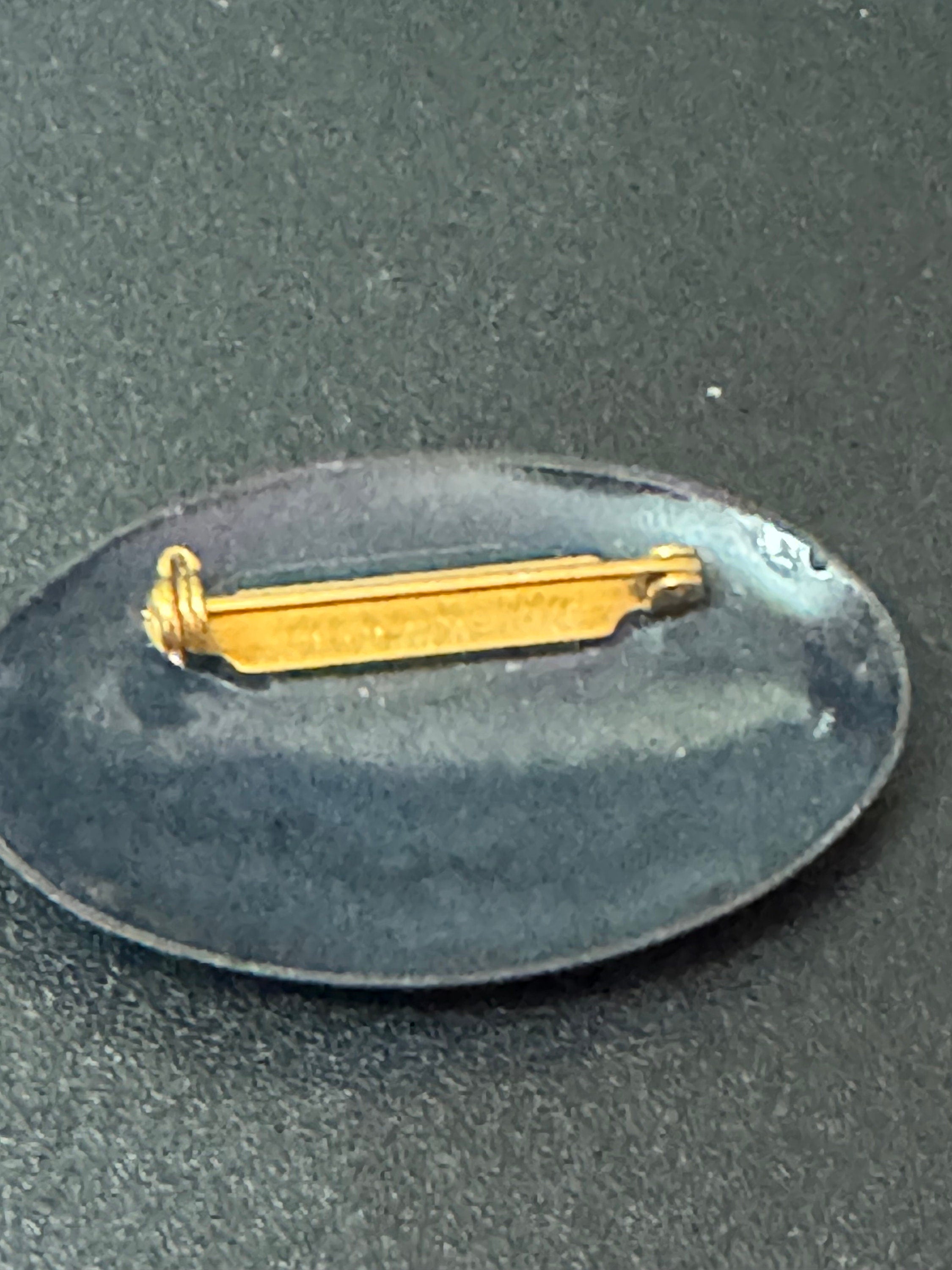 Vintage Michaela Frey Enamel Brooch: Austrian Floral Design