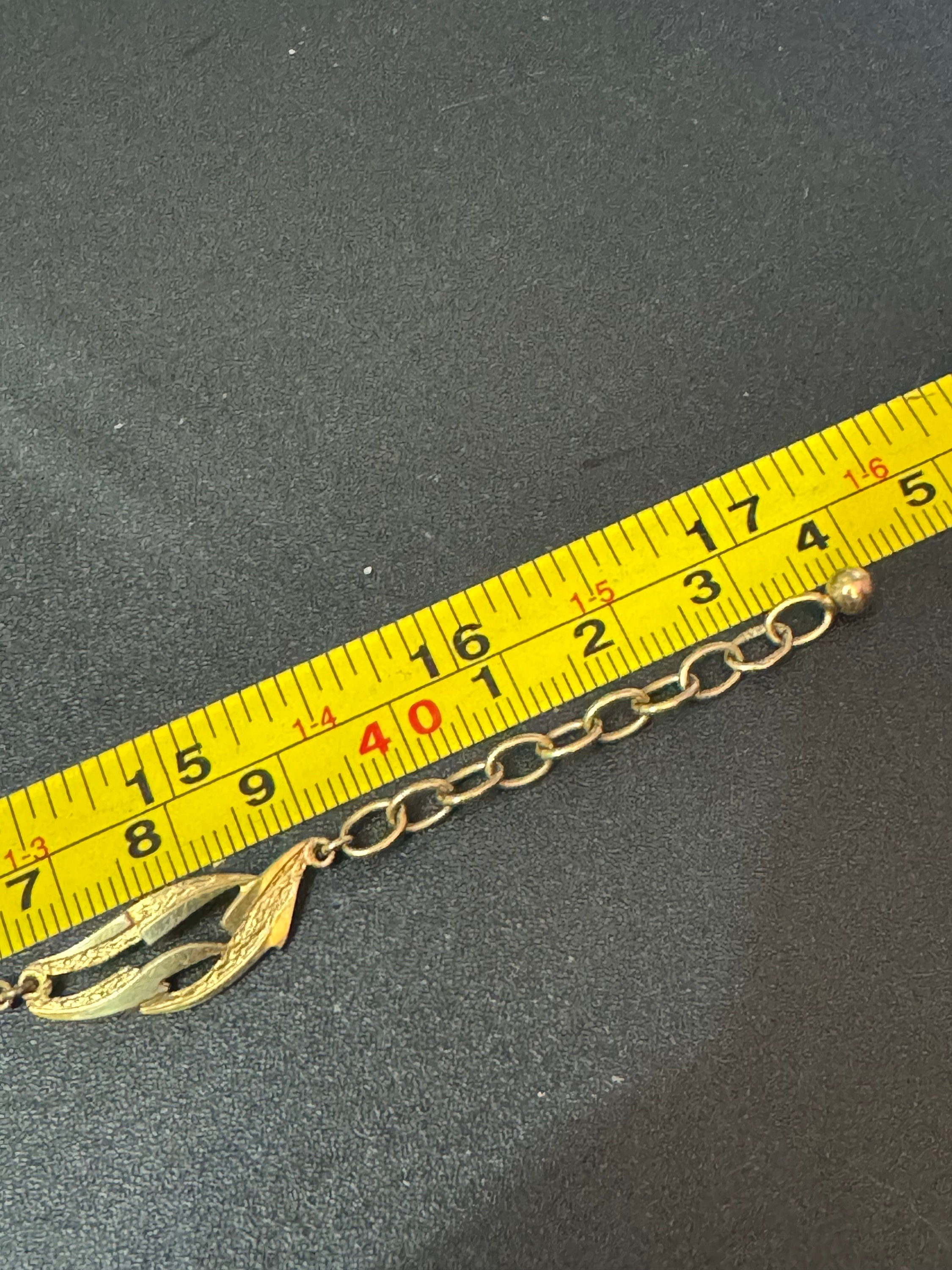 MCM gold plated rolled gold high end choker necklace collar necklace 1940s 1950s adj to 43cm