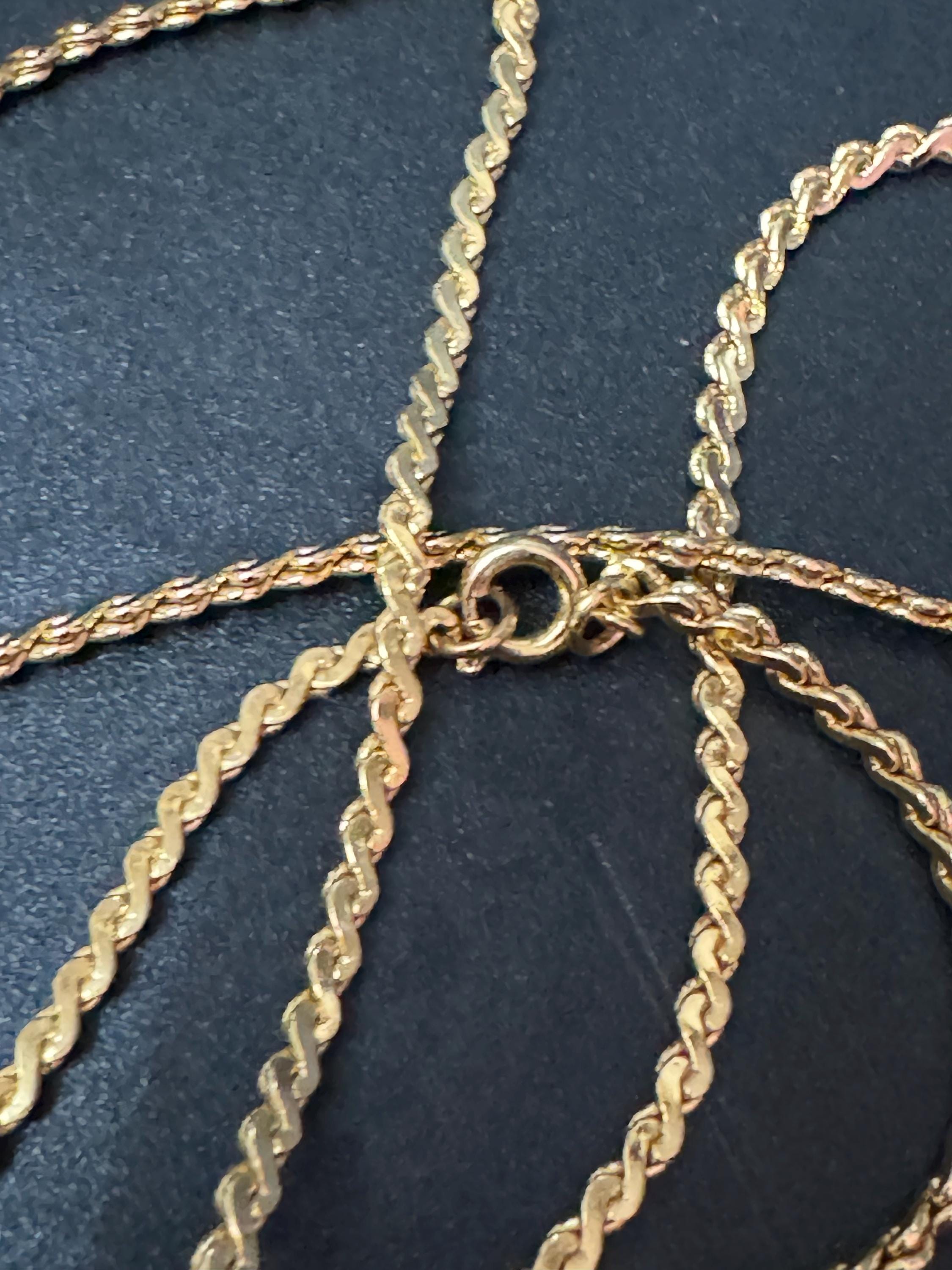 vintage fine 3mm gold plated long 35 inch 118cm serpentine chain plain layering necklace old shop stock