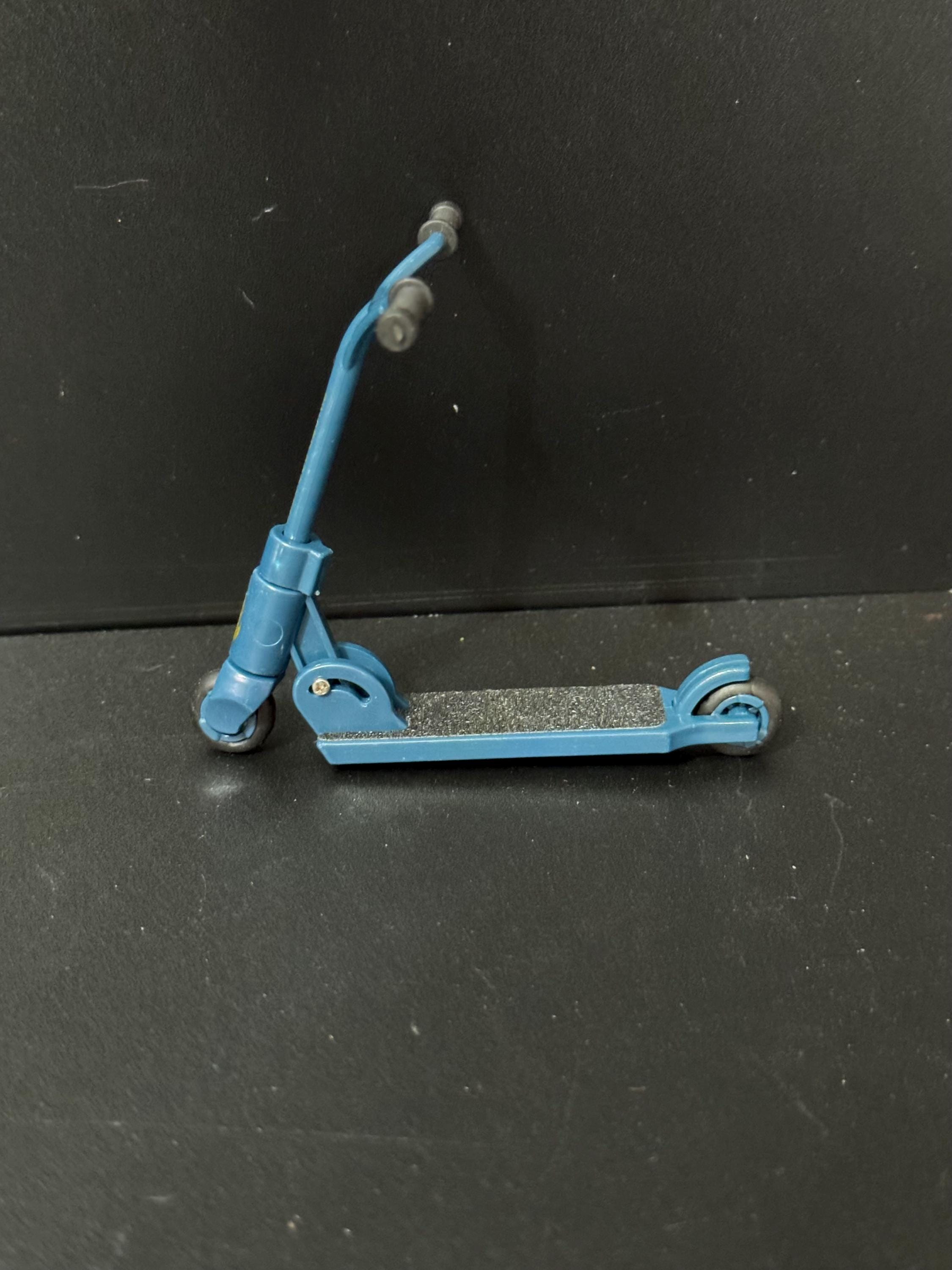 Miniature folding scooter cake topper decoration choice of colours plastic finger operated Childs toy