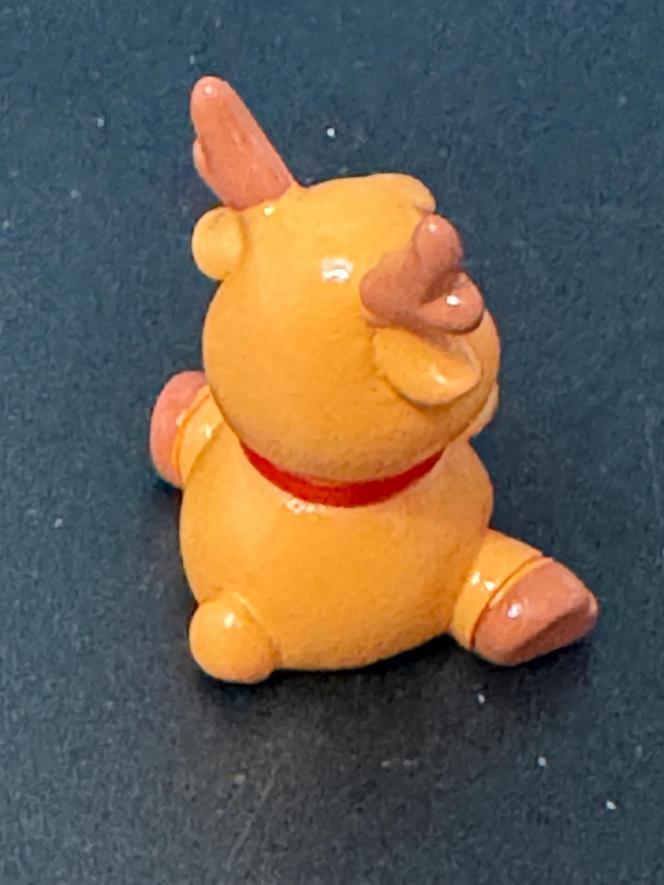 Rudolph Reindeer Christmas Cake Topper, Reusable Plastic Decoration