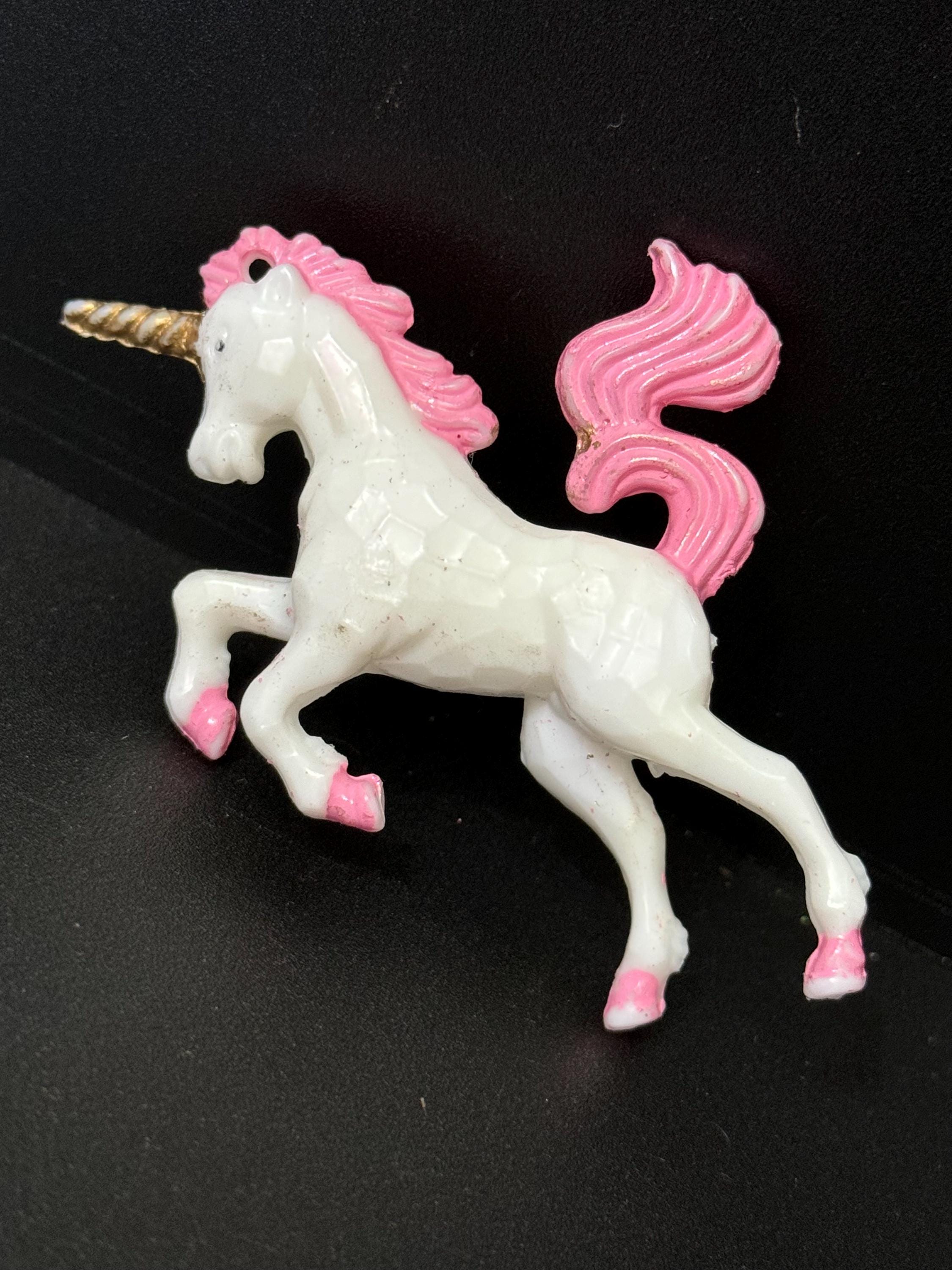 One standing PINK unicorn plastic cake toppers birthday cake decoration