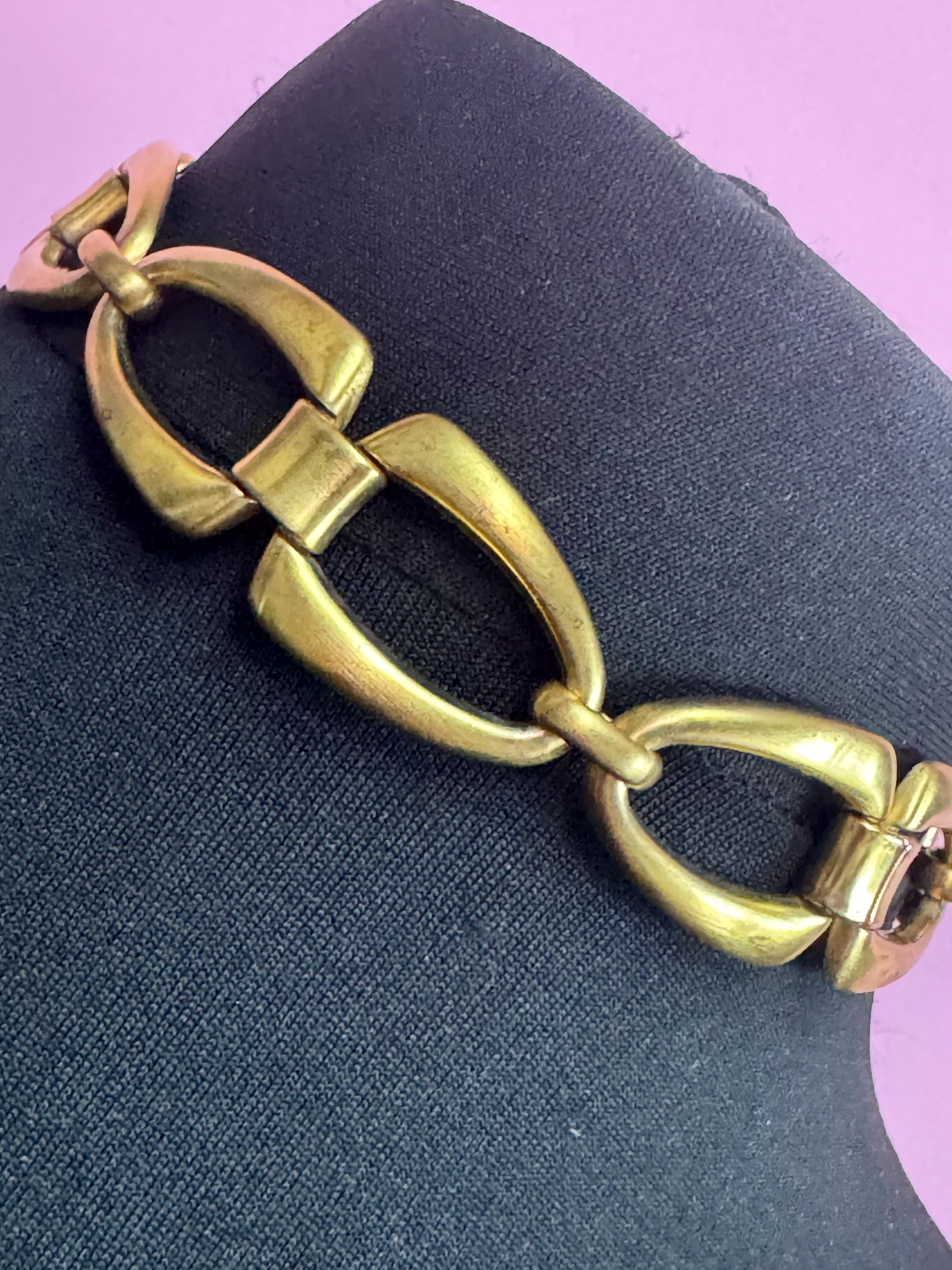 Signed aquascutum Petite neck 37cm Vintage gold tone heavy wide choker necklace