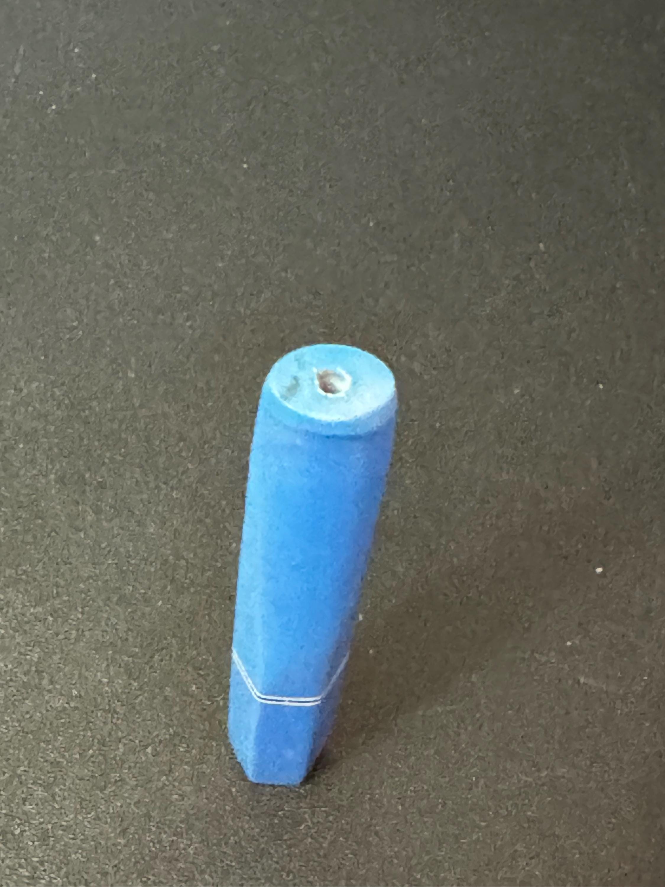 Vintage French BLUE early plastic Cigarette Holder 1920s Bakelite 8cm for standard cigarettes