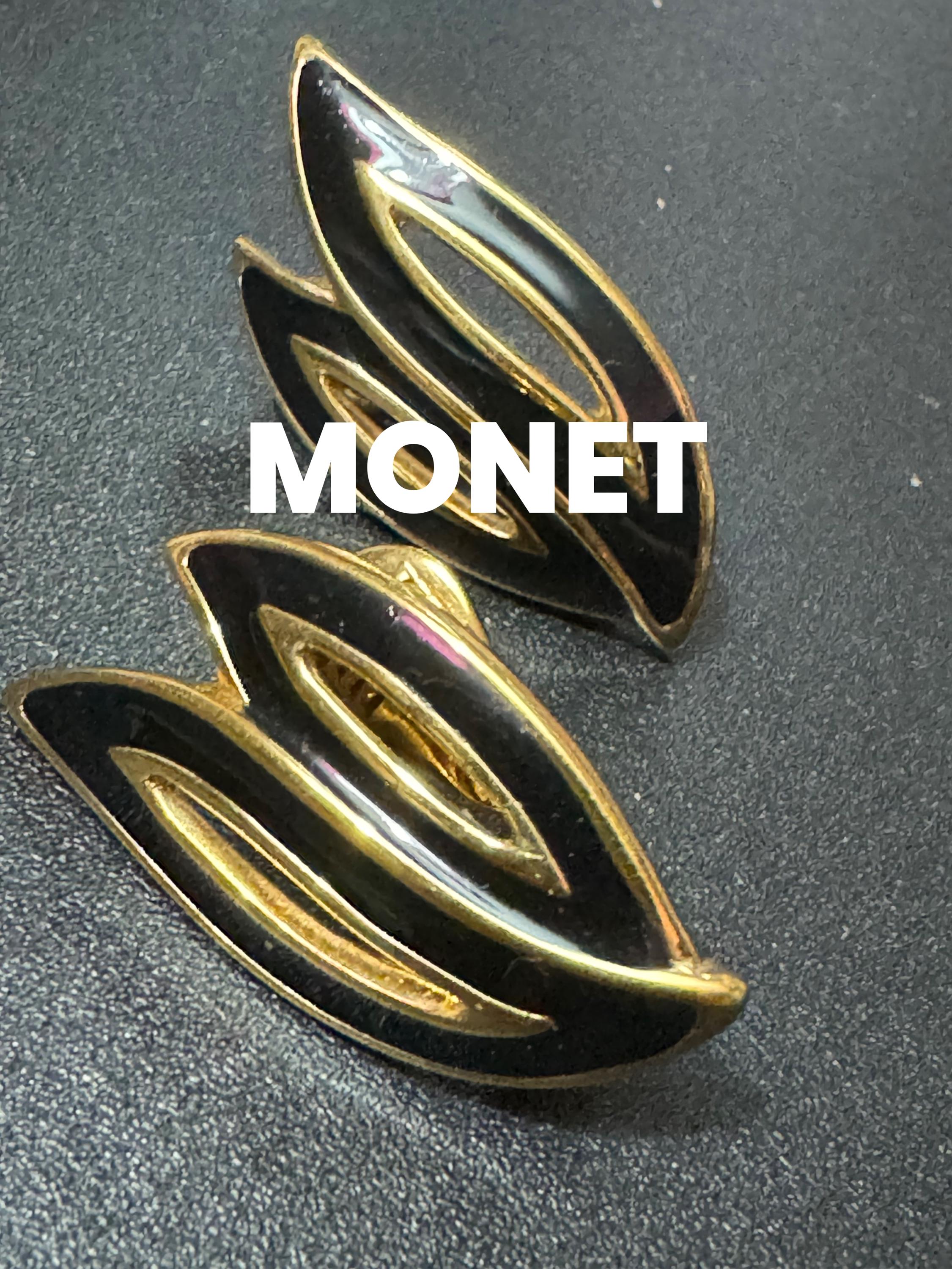 Monet clip on earrings