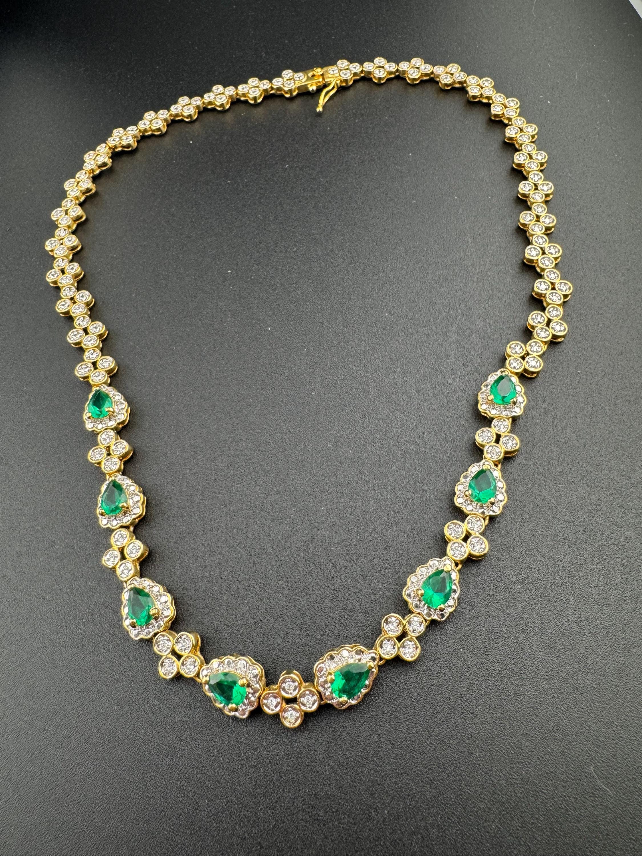 JBK Camrose & Kross Emerald Green Rhinestone Necklace