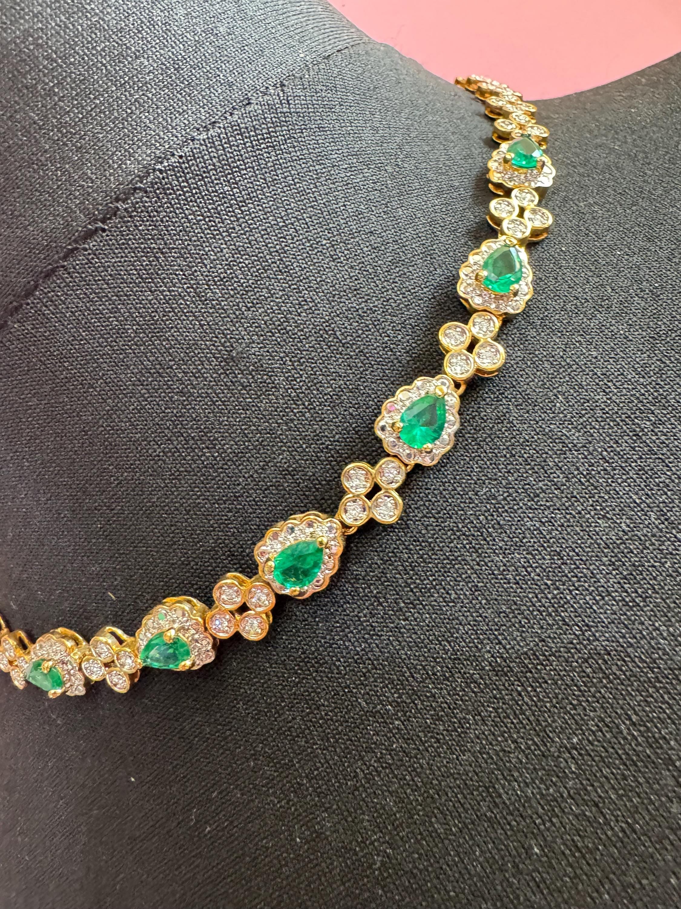 JBK Camrose & Kross Emerald Green Rhinestone Necklace