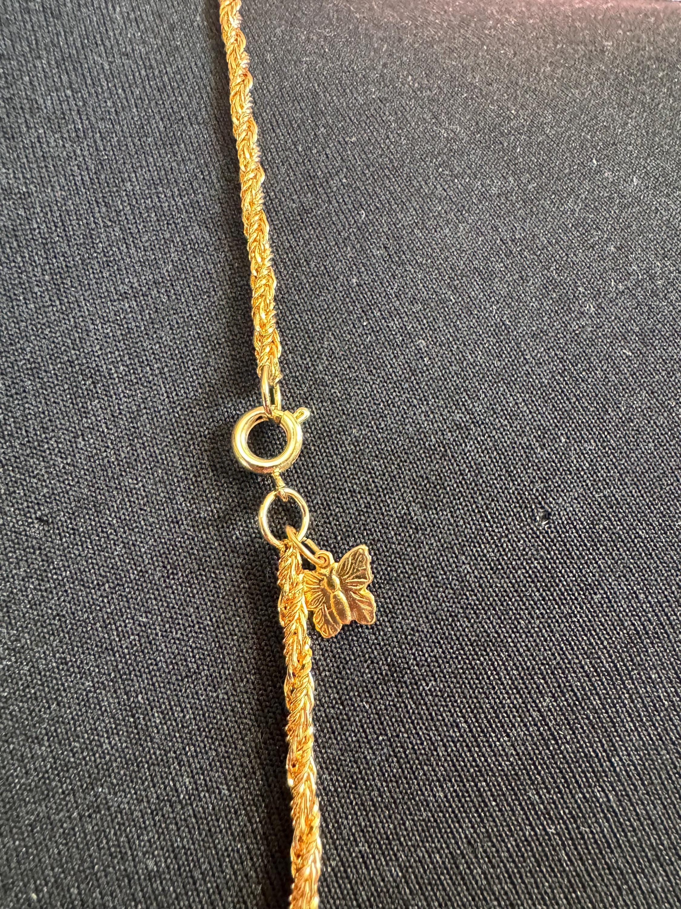 30.5inch True vintage fine 3mm gold tone long 78cm rope chain plain necklace old shop stock