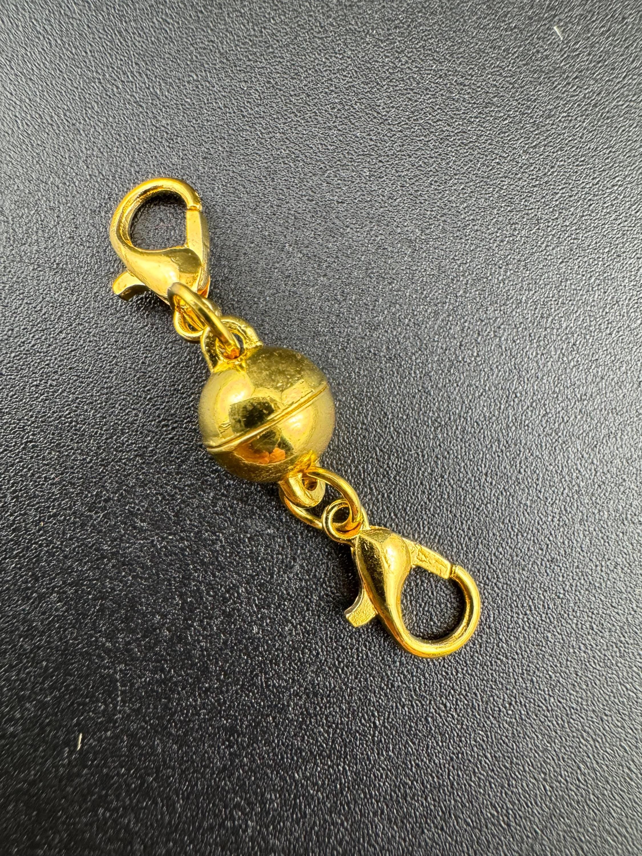 Magnetic necklace clasps choice of gold or silver tone.  Lobster clasp  chain closure converter ideal for arthritic hands easy fastening