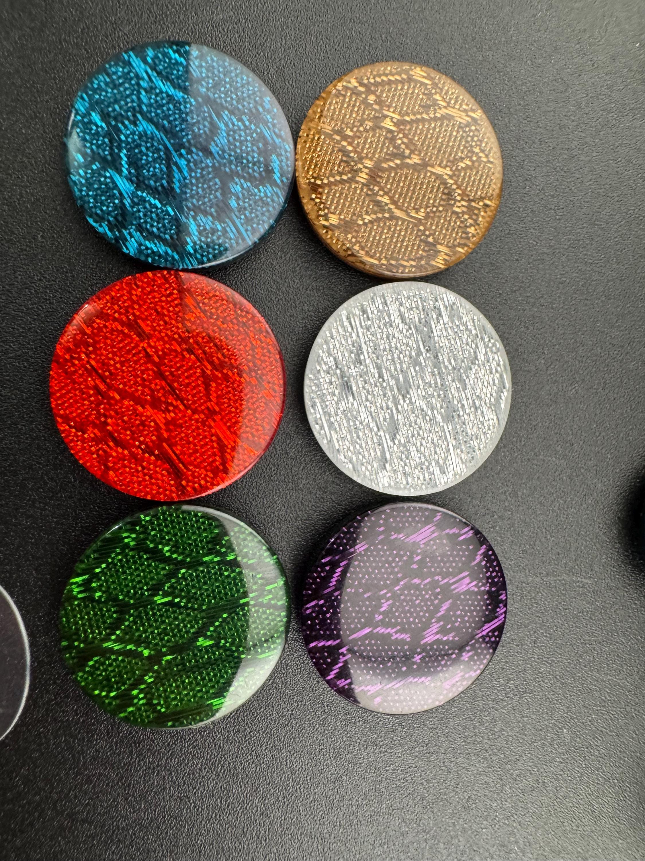 Snake Print Plastic Buttons: 21mm Shimmering Craft Supplies