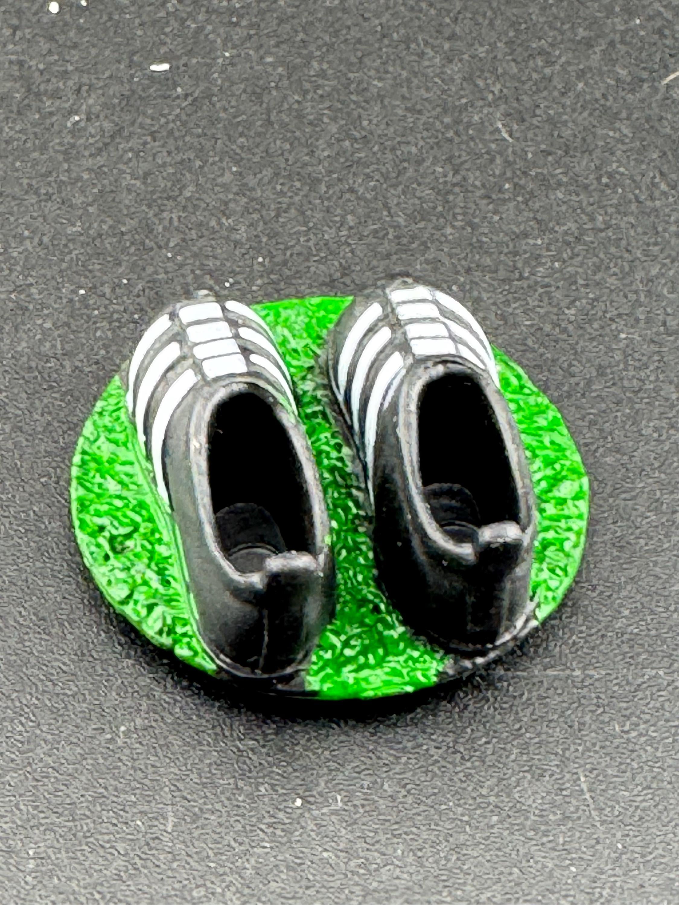 men’s footballer birthday cake topper, novelty sports, man playing football figure decoration