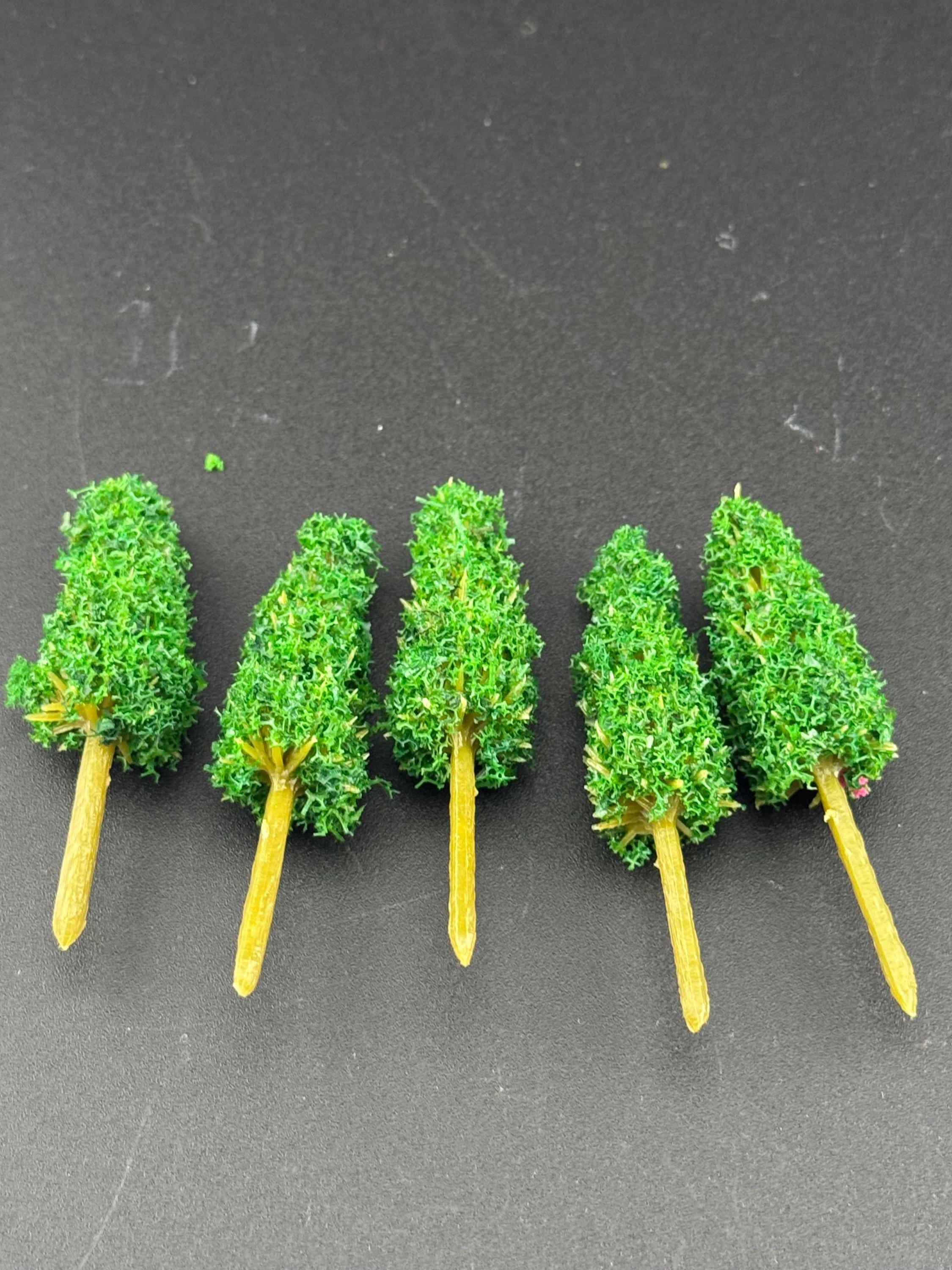 Miniature Fir Trees (5 Pieces): 5cm Cake Toppers, Woodland Scenery