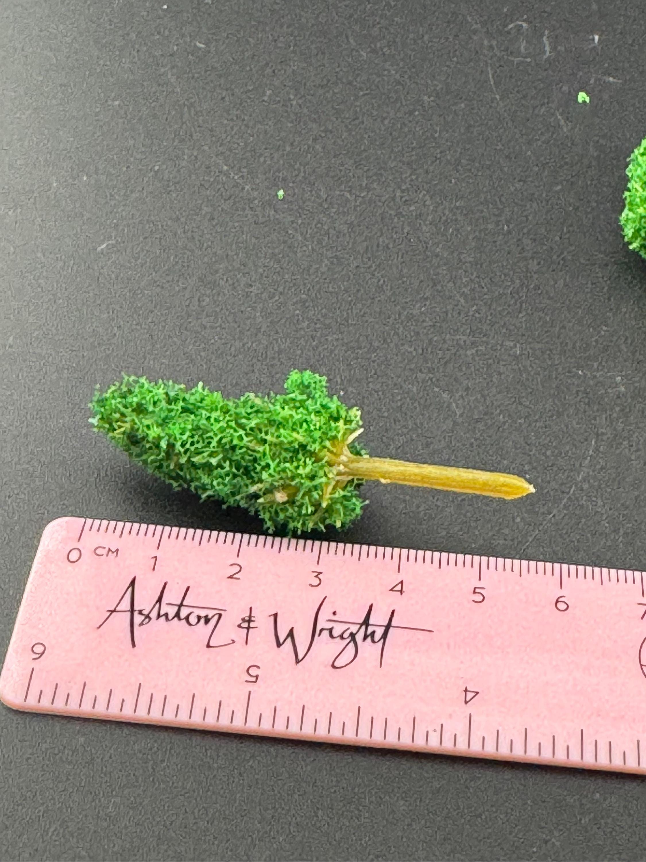 Miniature Fir Trees (5 Pieces): 5cm Cake Toppers, Woodland Scenery