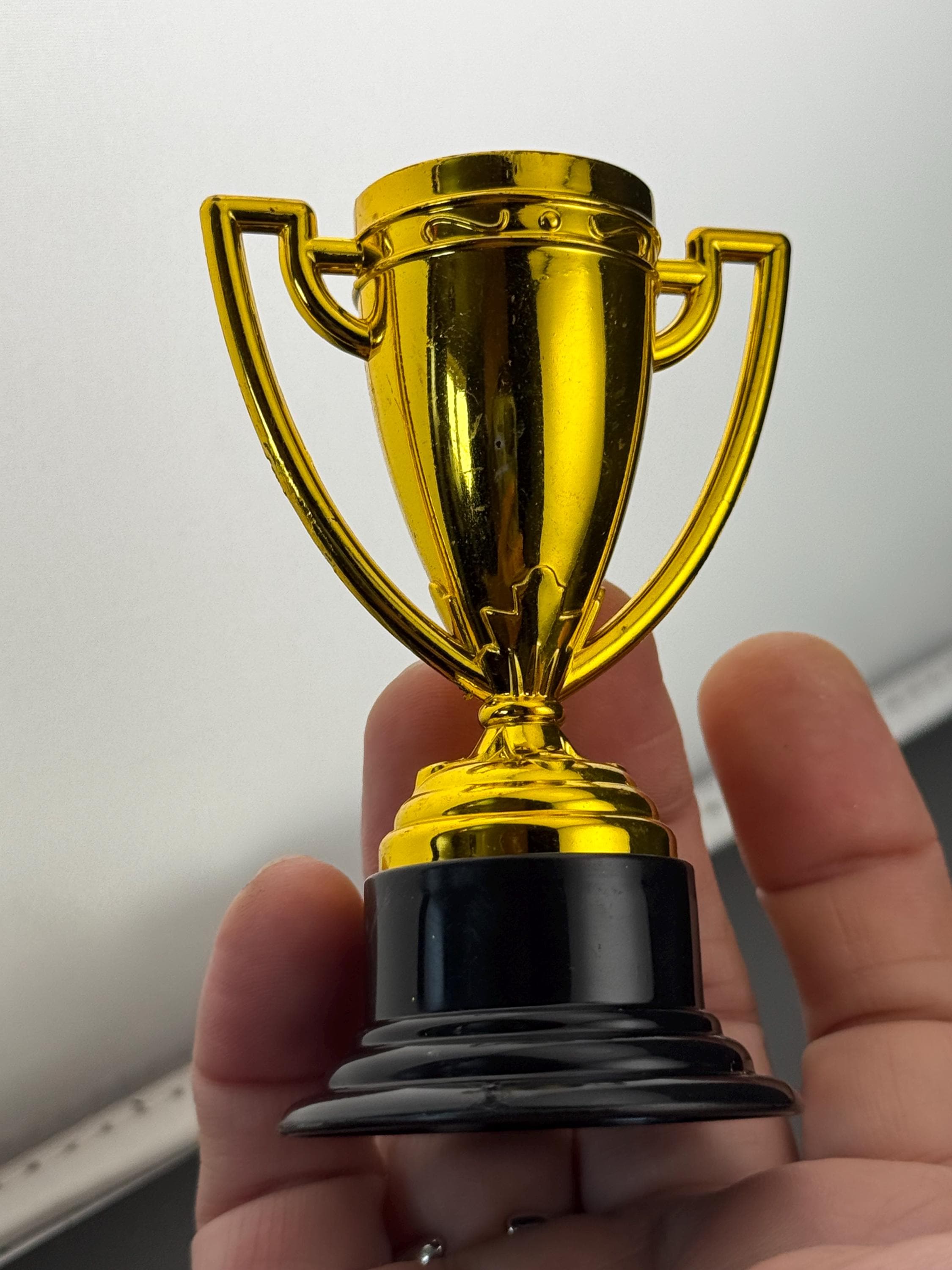 winners cup gold and black trophy cake topper decoration, football sports birthday cakes