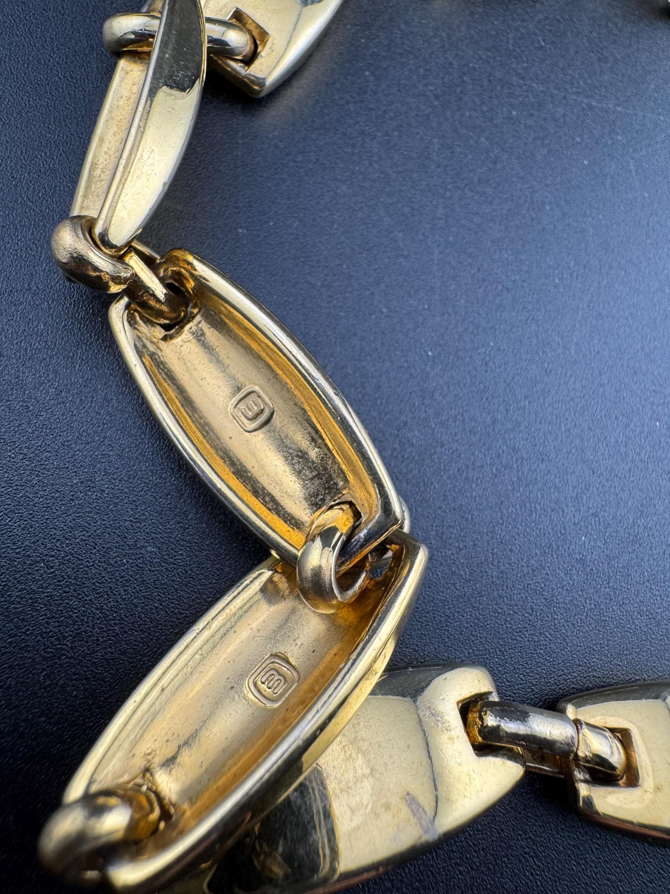 retro gold tone heavy chain link adjustable fashion belt 78-91cm good quality signed