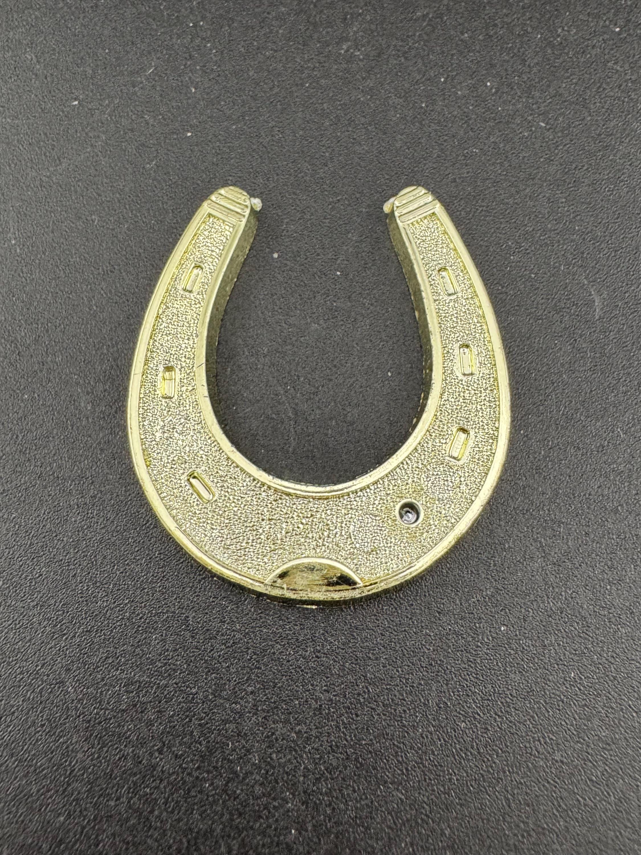 3.5cm horseshoe Wedding Cake topper decoration Vintage silver plastic