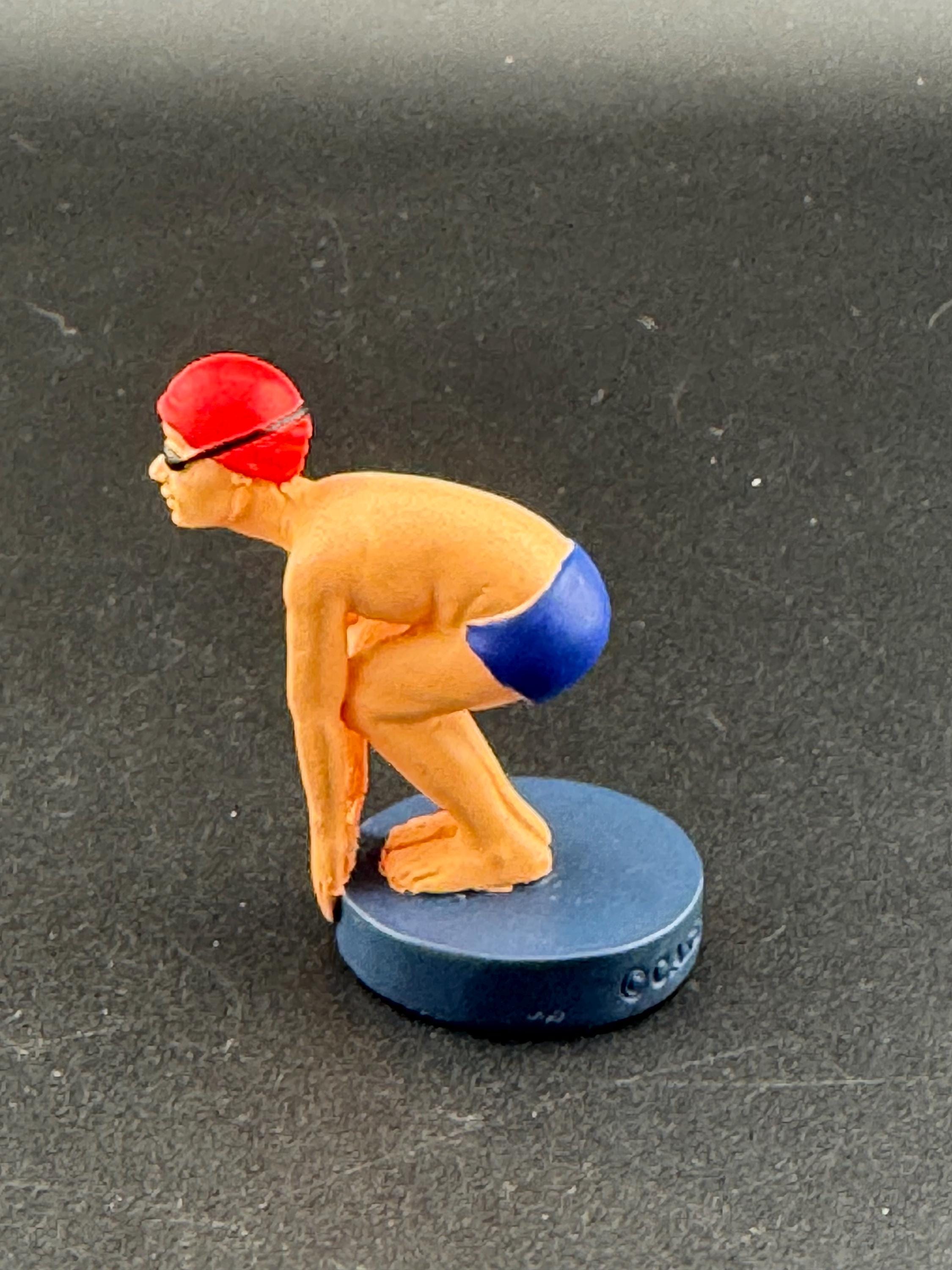 Mens swimming diving birthday cake topper, novelty sports, man swimmer figure decoration