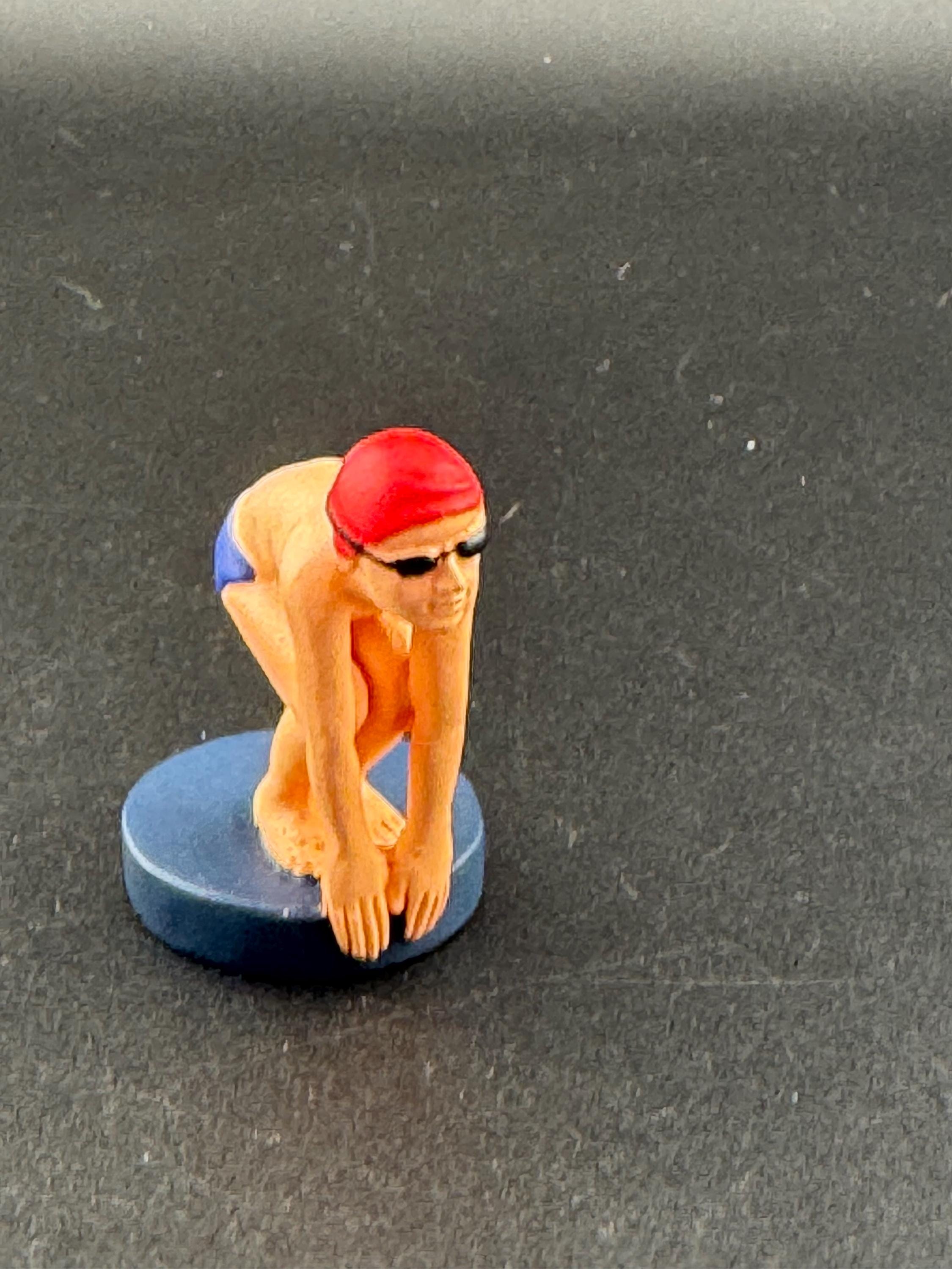 Mens swimming diving birthday cake topper, novelty sports, man swimmer figure decoration