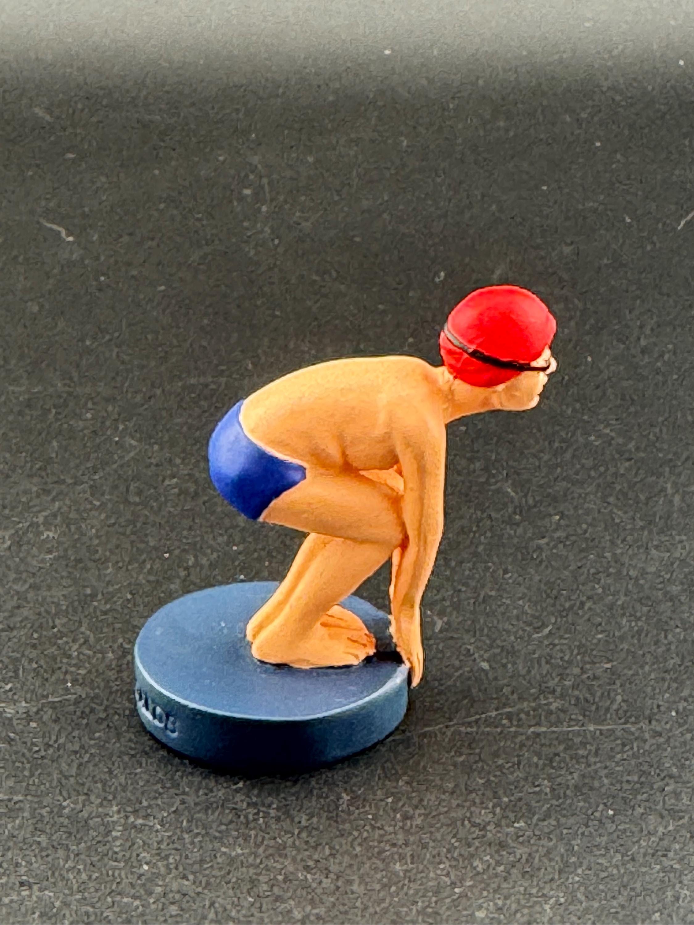 Mens swimming diving birthday cake topper, novelty sports, man swimmer figure decoration
