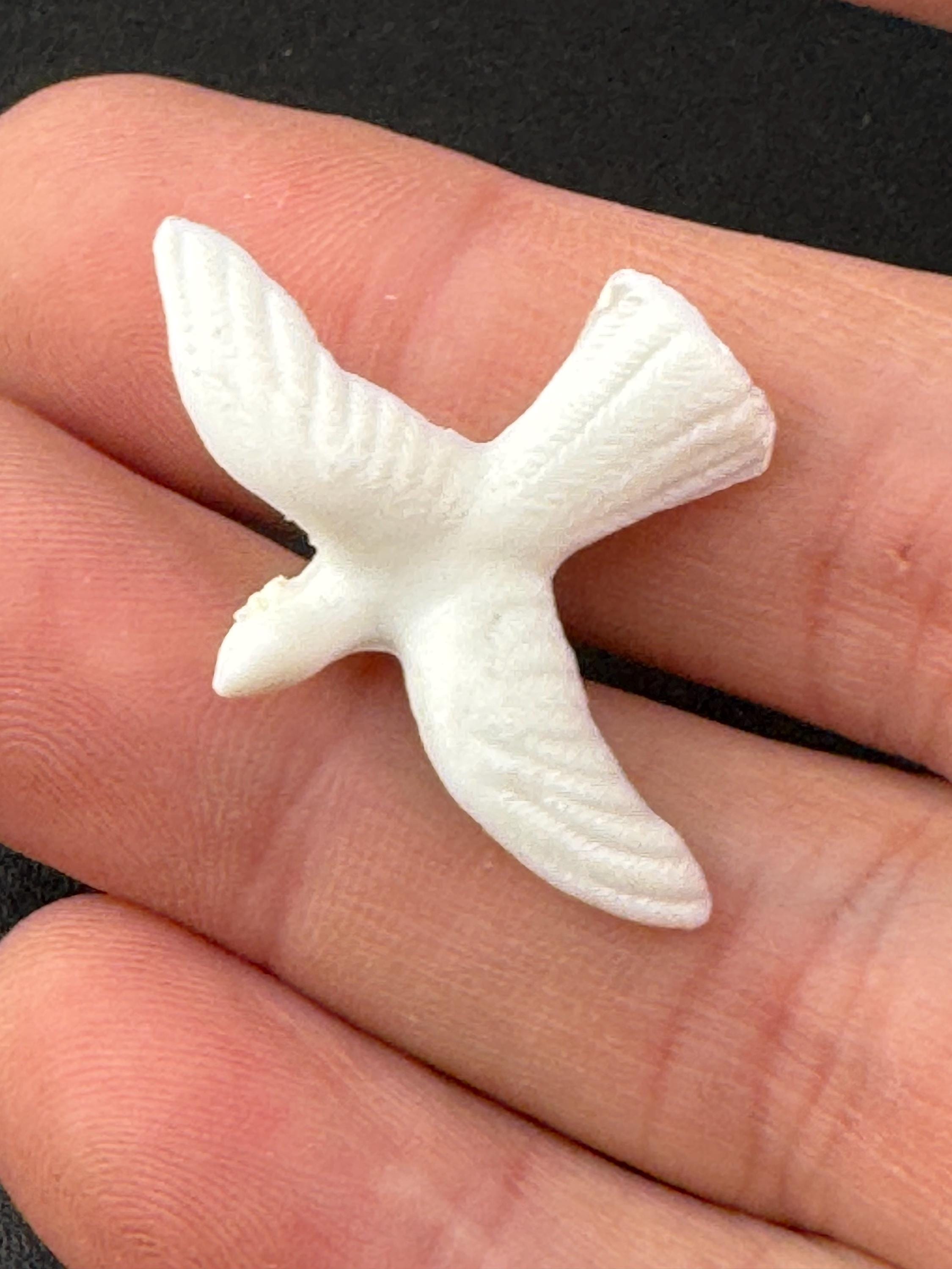 Vintage traditional white plastic dove bird wedding anniversary Cake topper decoration