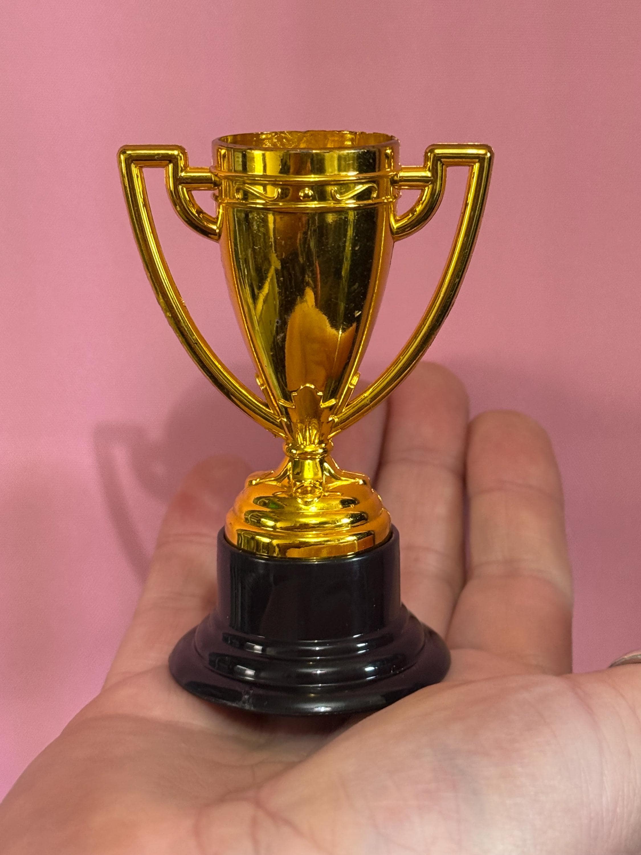 winners cup gold and black trophy cake topper decoration, football sports birthday cakes