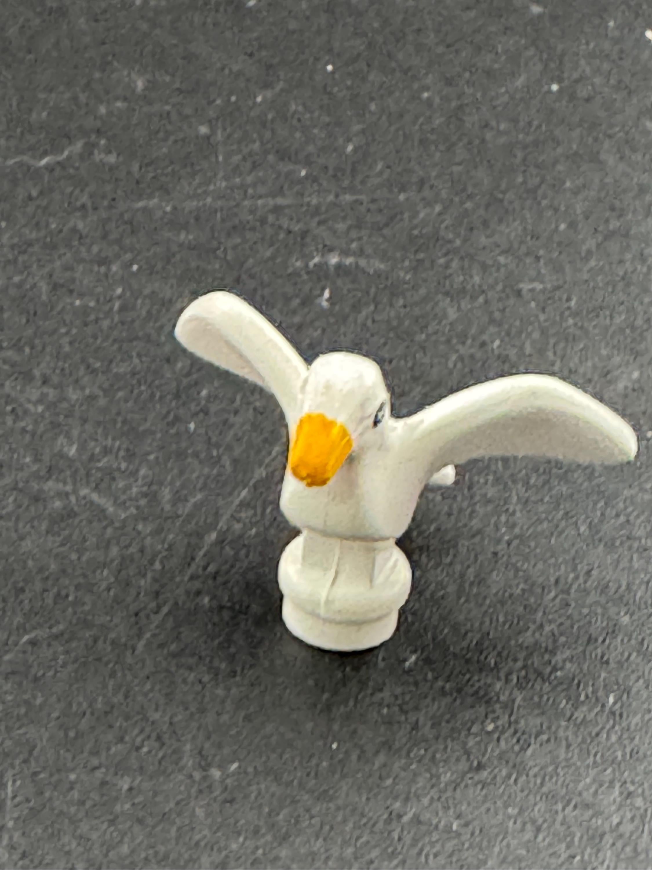 2cm miniature seagull seaside cake topper decoration nautical bird fits building bricks
