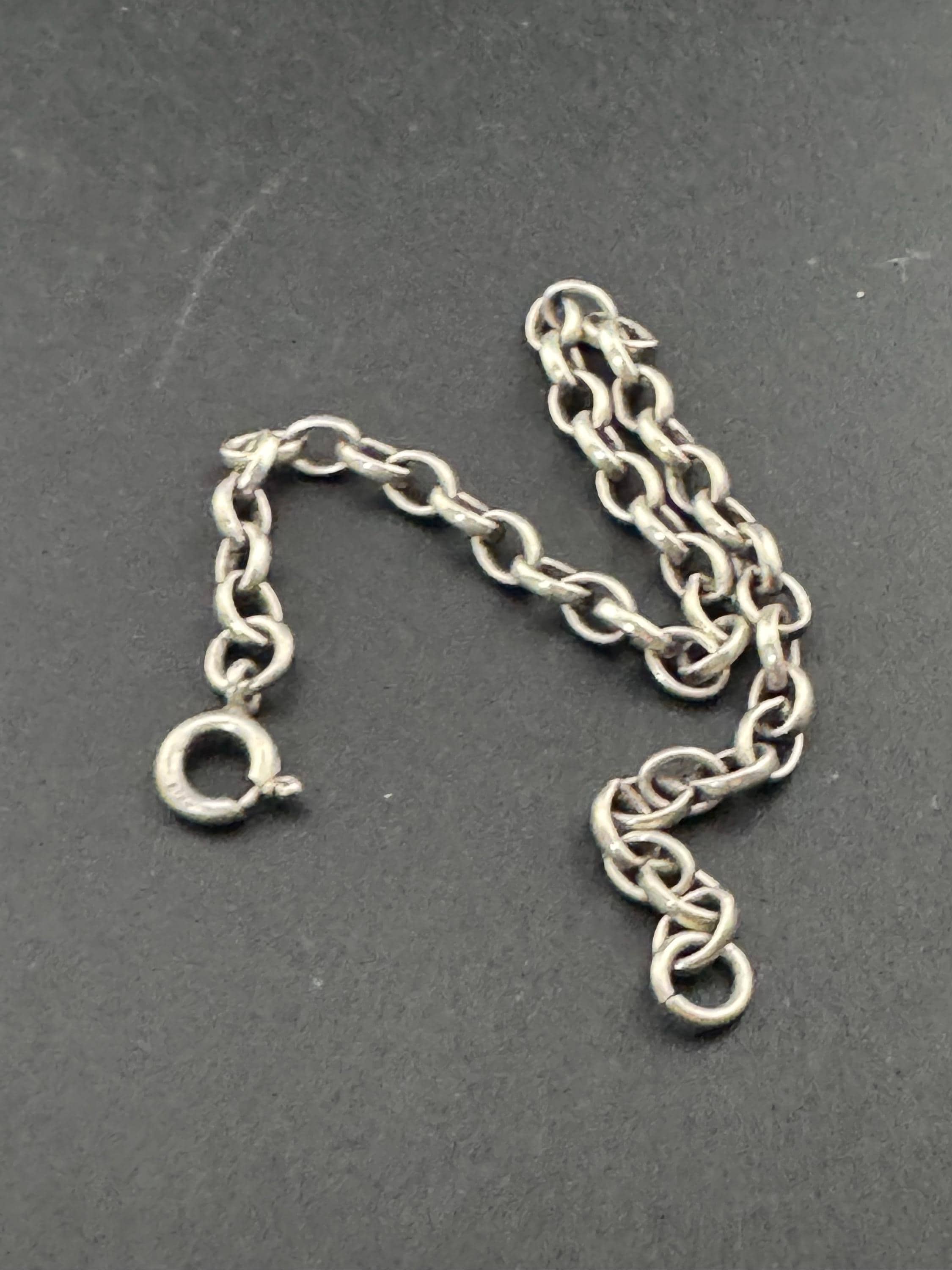 Dainty Retro plain 925 Sterling silver curb chain belcher bracelet 20cm 7.1 grams